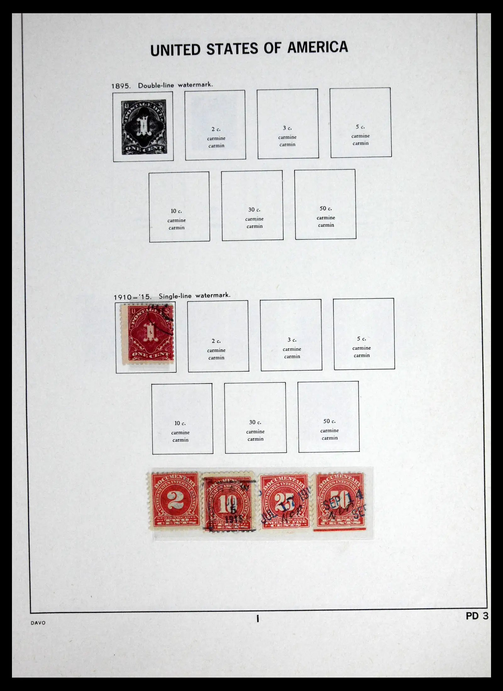 41714 0039 - Stamp collection 41714 USA 1951-1944.