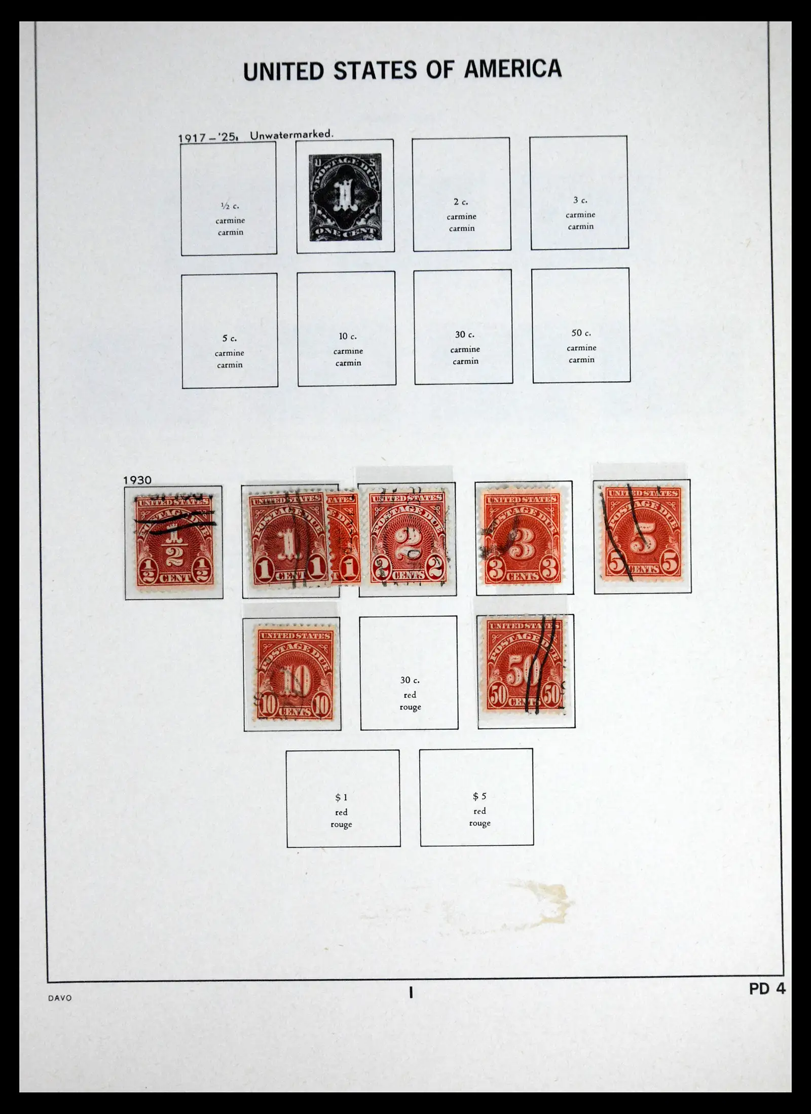 41714 0040 - Stamp collection 41714 USA 1951-1944.