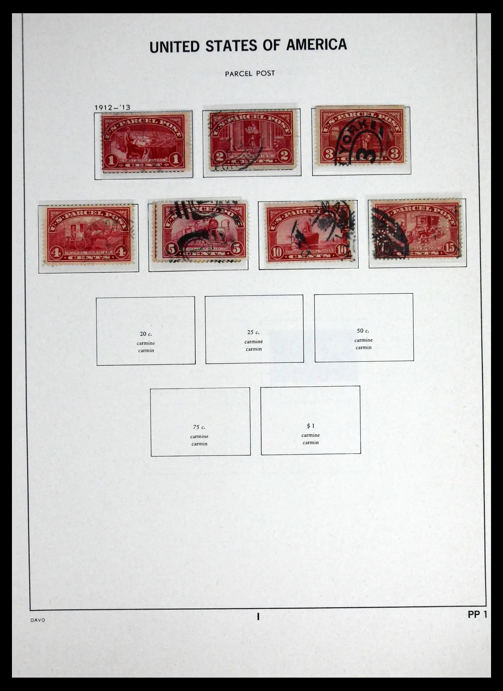 41714 0041 - Stamp collection 41714 USA 1951-1944.