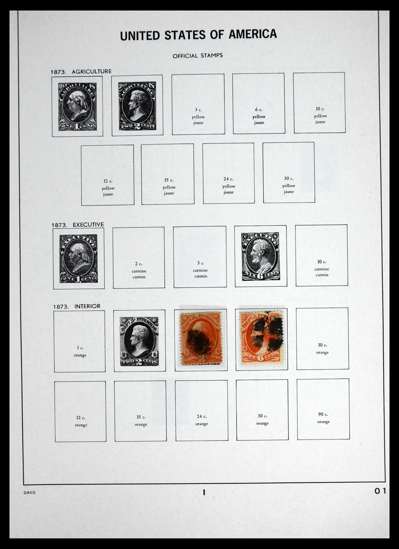 41714 0042 - Stamp collection 41714 USA 1951-1944.