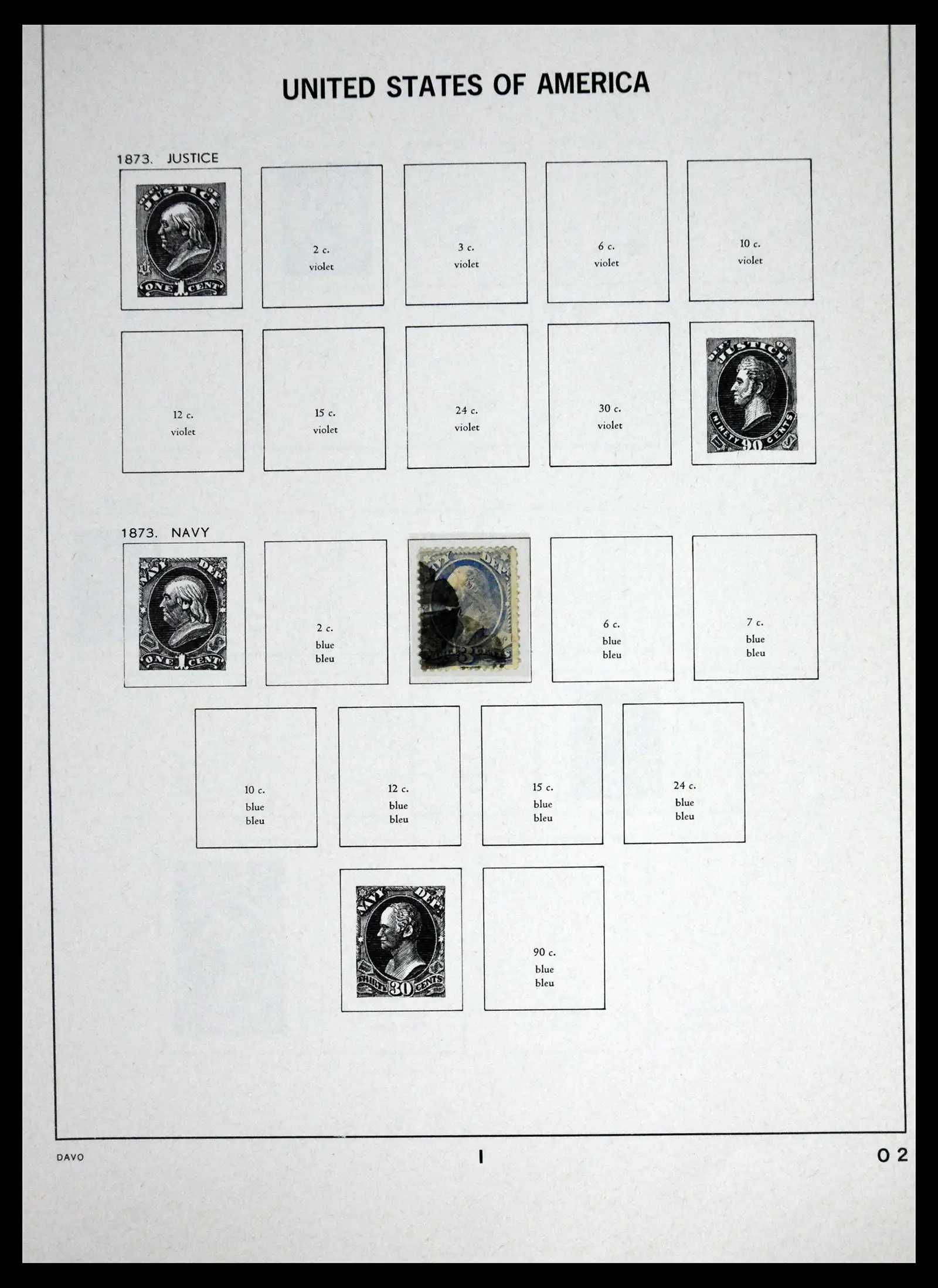 41714 0043 - Stamp collection 41714 USA 1951-1944.