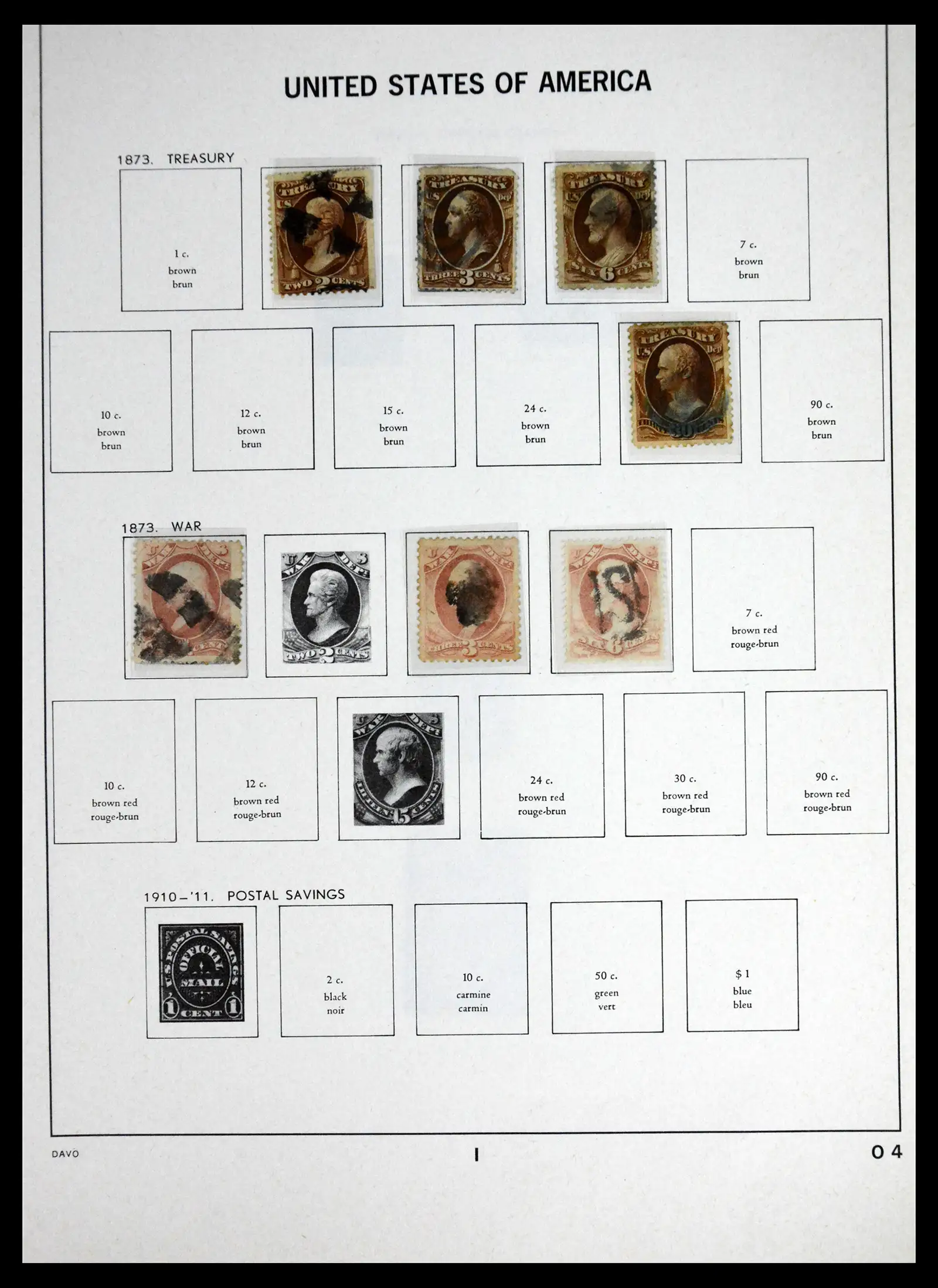 41714 0044 - Stamp collection 41714 USA 1951-1944.