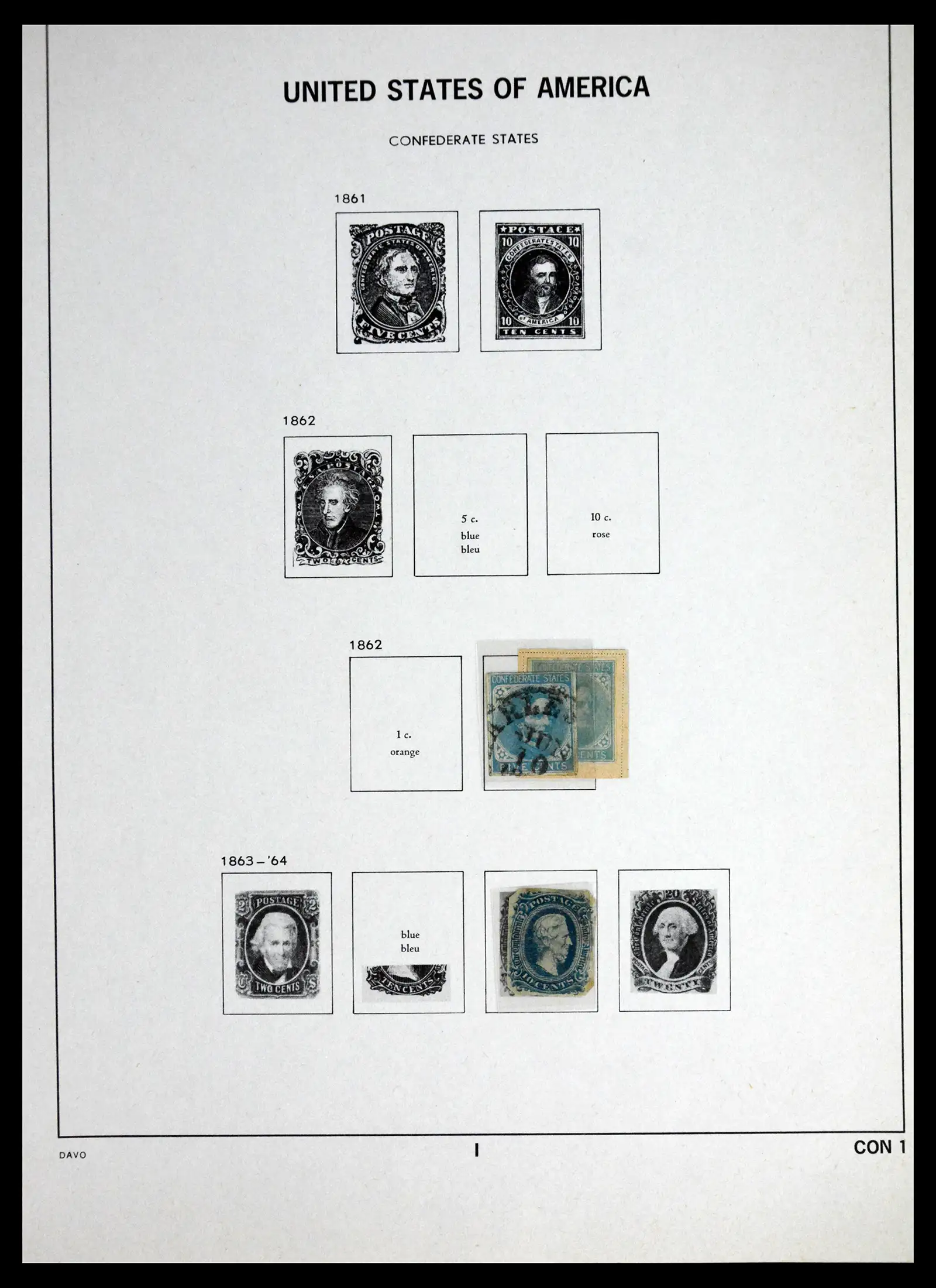 41714 0047 - Stamp collection 41714 USA 1951-1944.