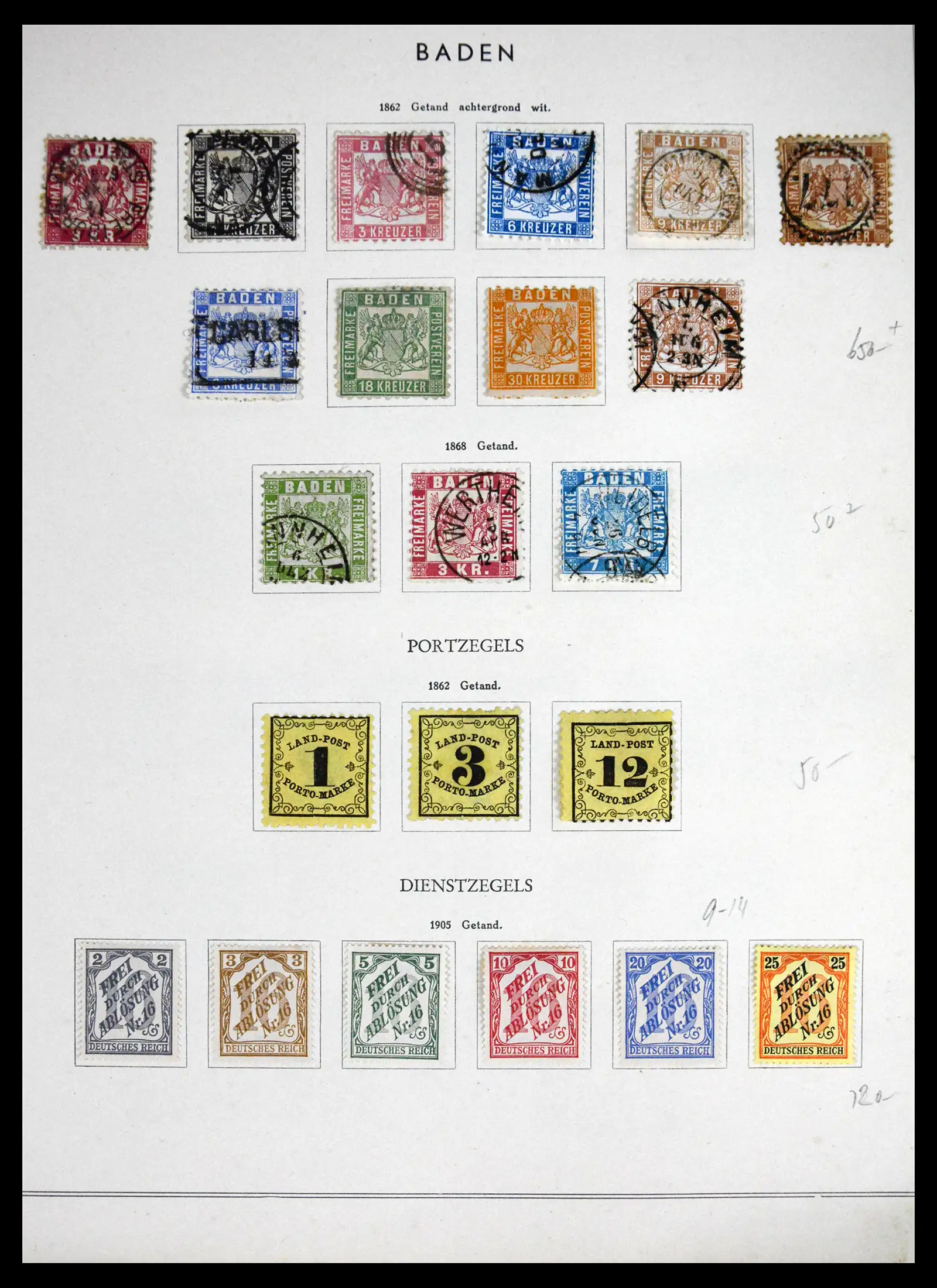 41715 0002 - Postzegelverzameling 41715 Duitsland 1850-1921.