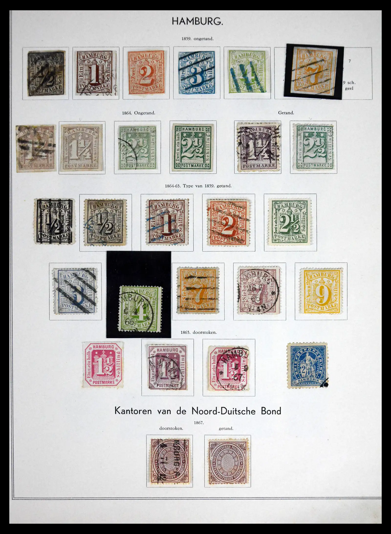 41715 0030 - Postzegelverzameling 41715 Duitsland 1850-1921.