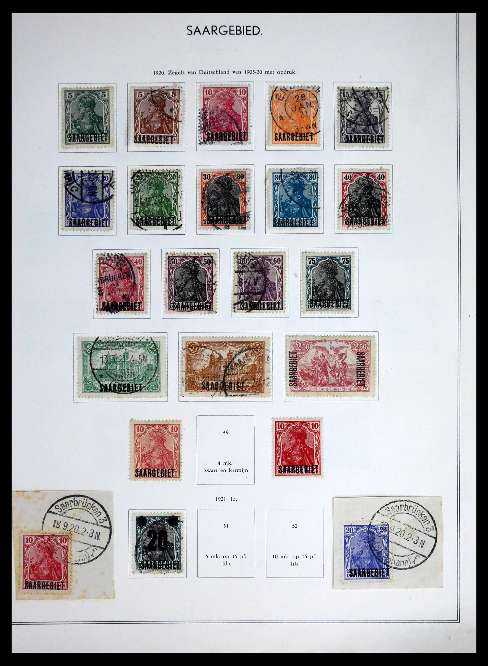 41715 0041 - Postzegelverzameling 41715 Duitsland 1850-1921.