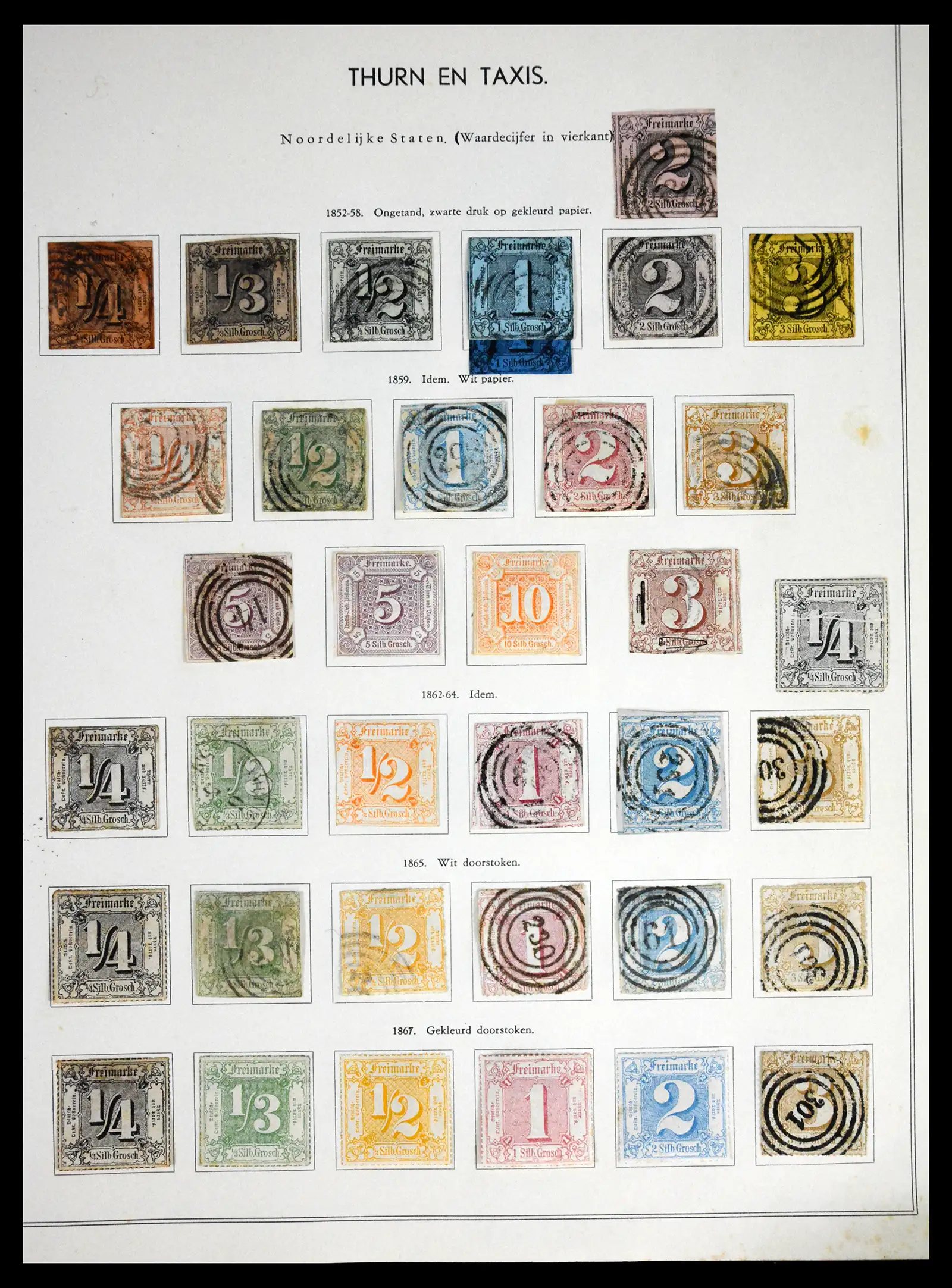 41715 0069 - Postzegelverzameling 41715 Duitsland 1850-1921.