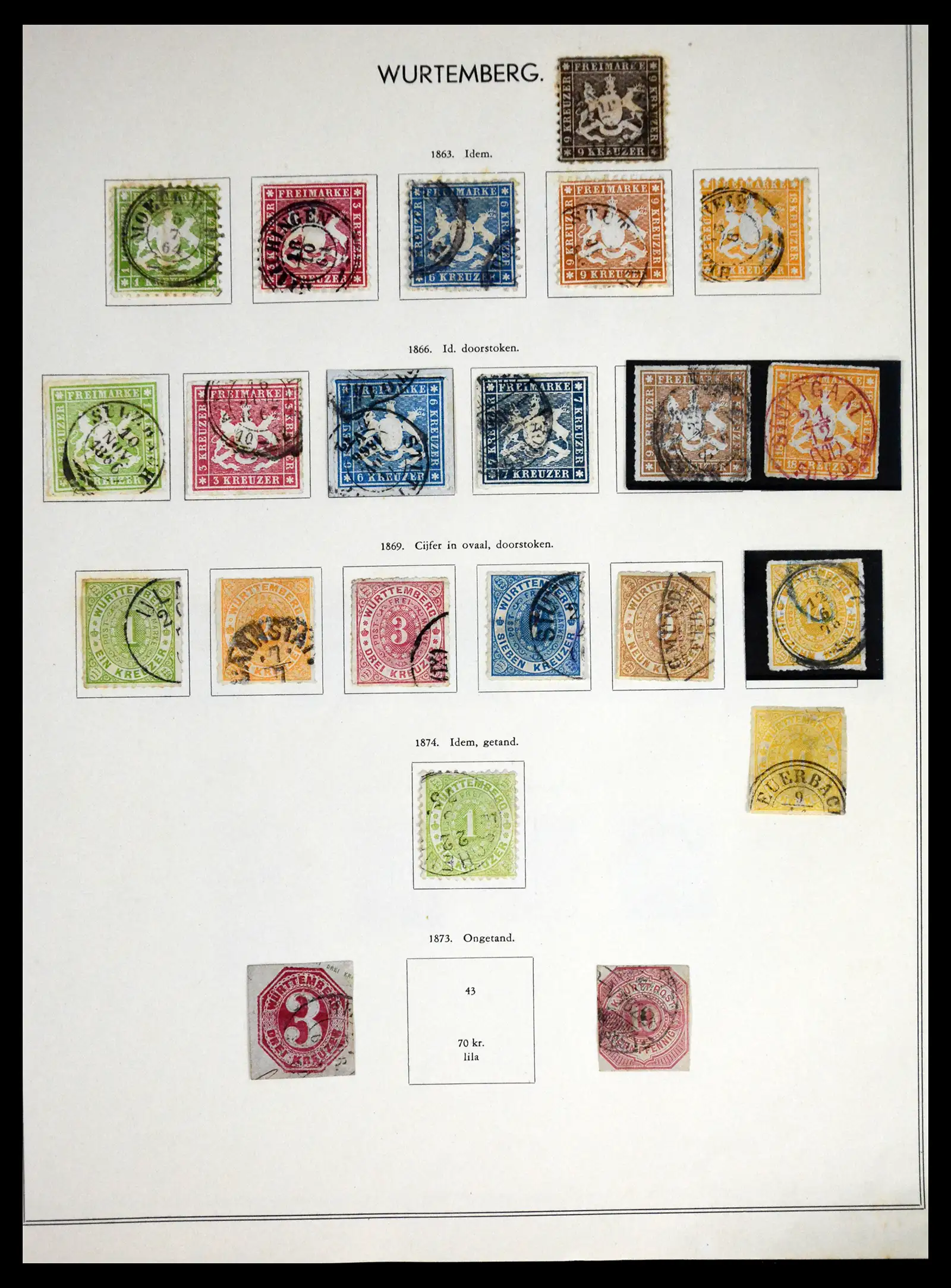 41715 0072 - Postzegelverzameling 41715 Duitsland 1850-1921.