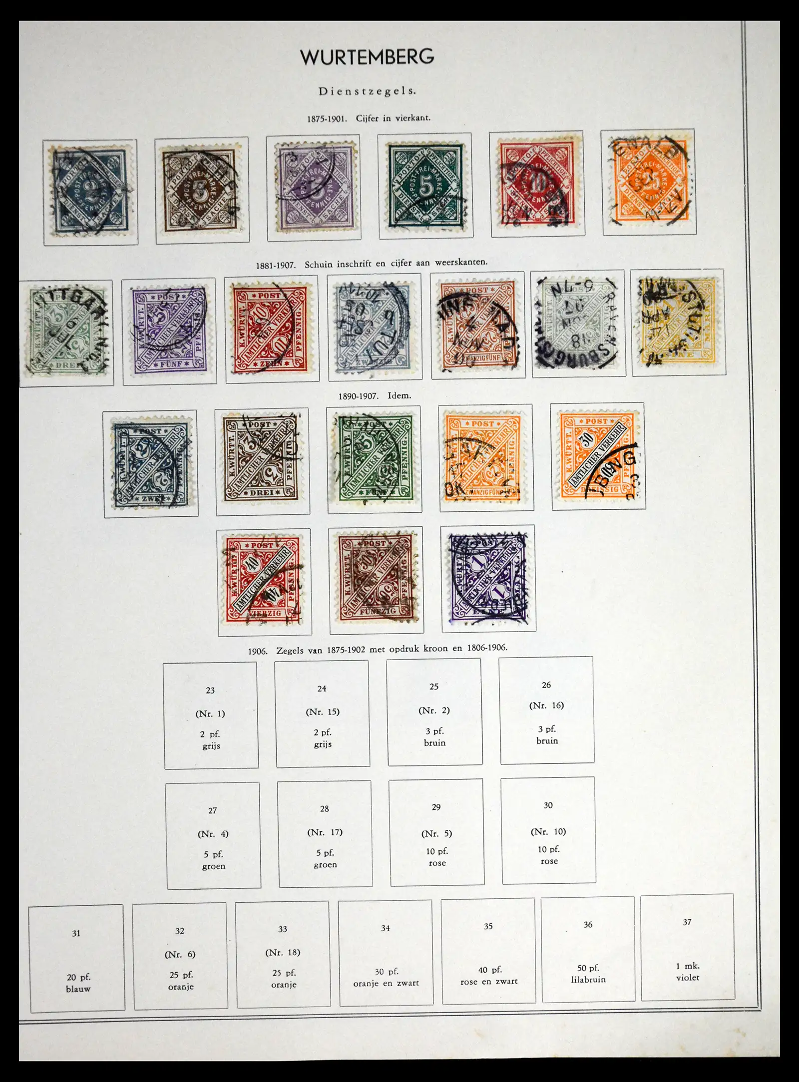 41715 0074 - Postzegelverzameling 41715 Duitsland 1850-1921.