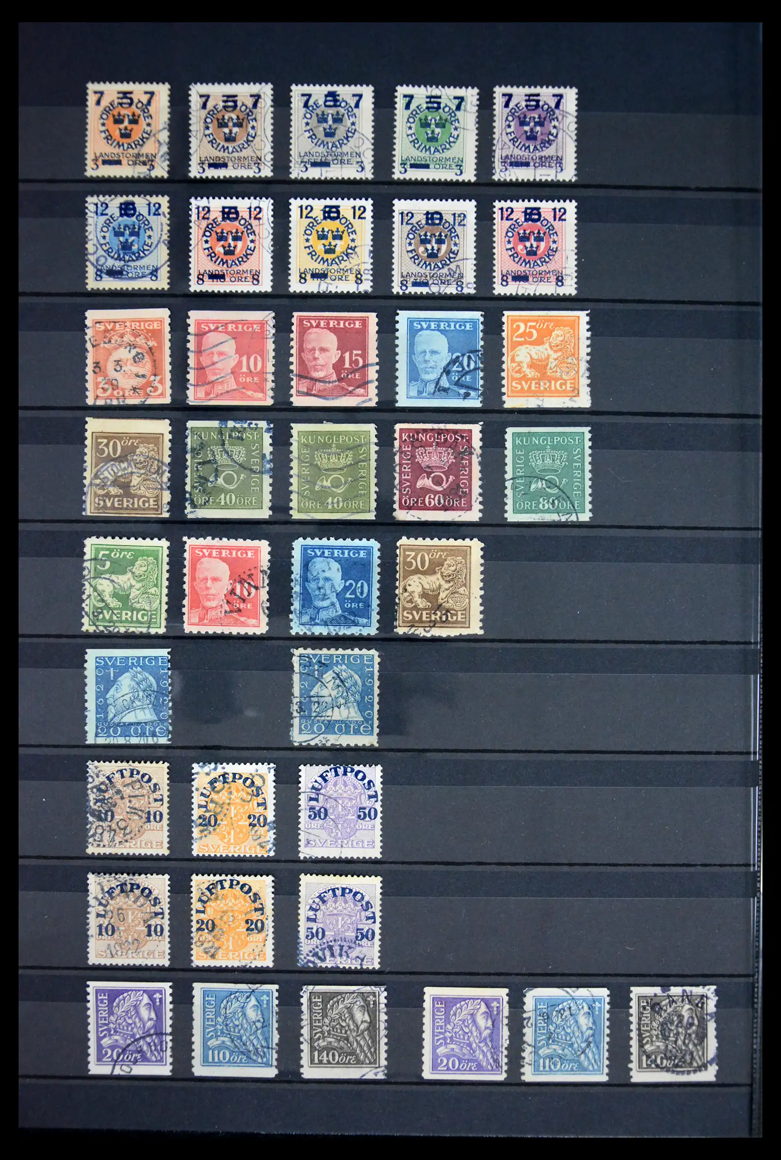 41717 0008 - Stamp collection 41717 Sweden 1855-2015.