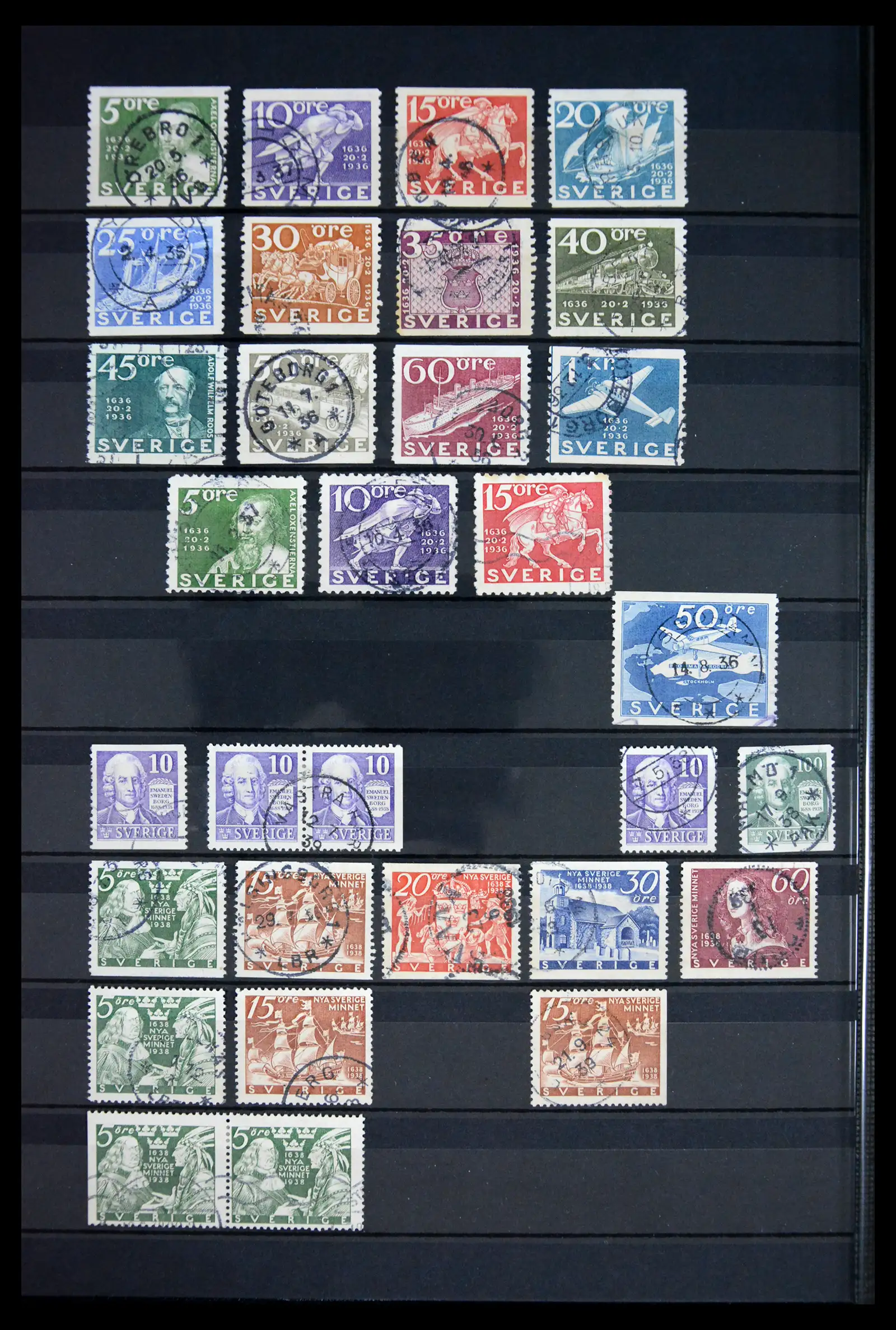 41717 0012 - Stamp collection 41717 Sweden 1855-2015.