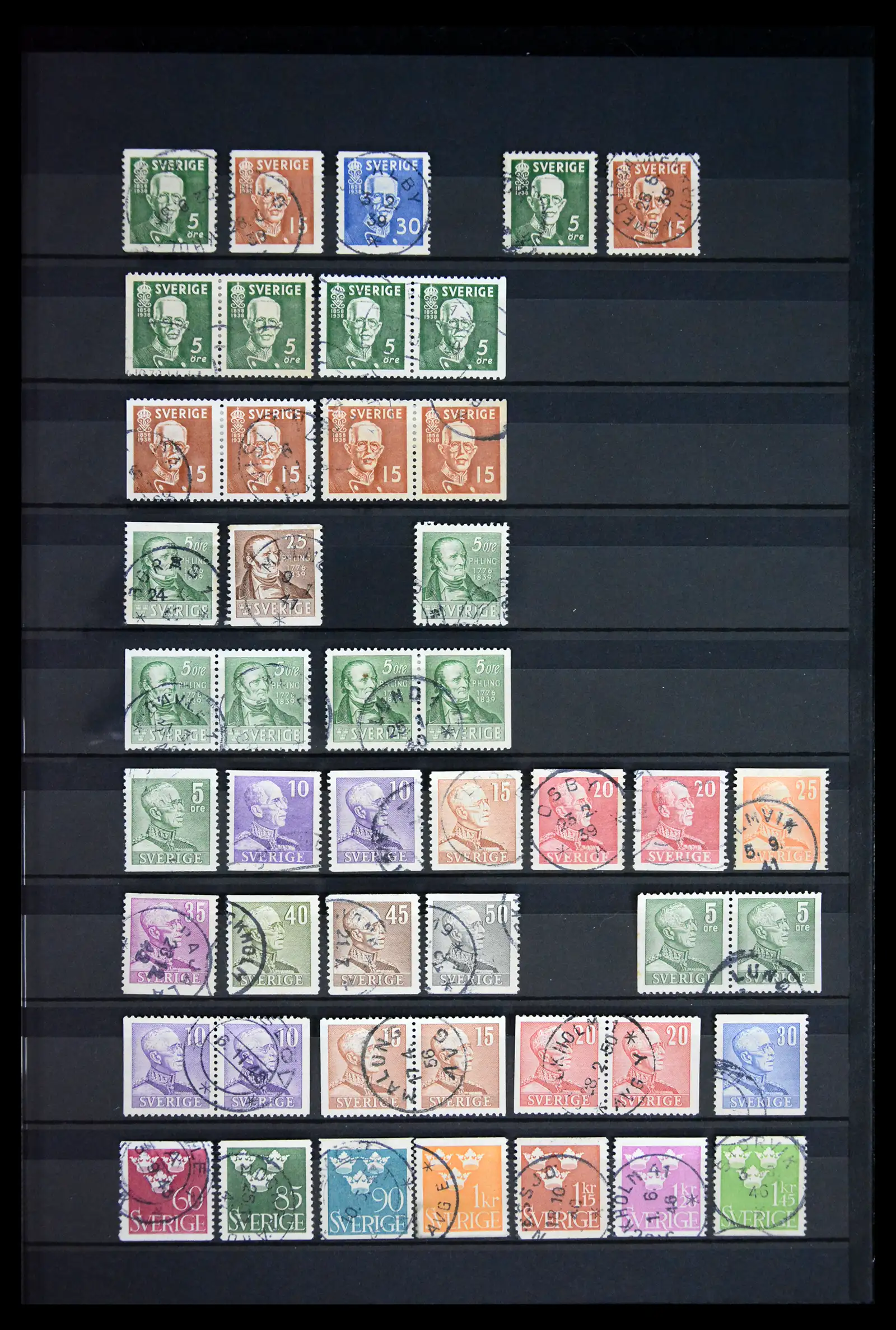 41717 0013 - Stamp collection 41717 Sweden 1855-2015.