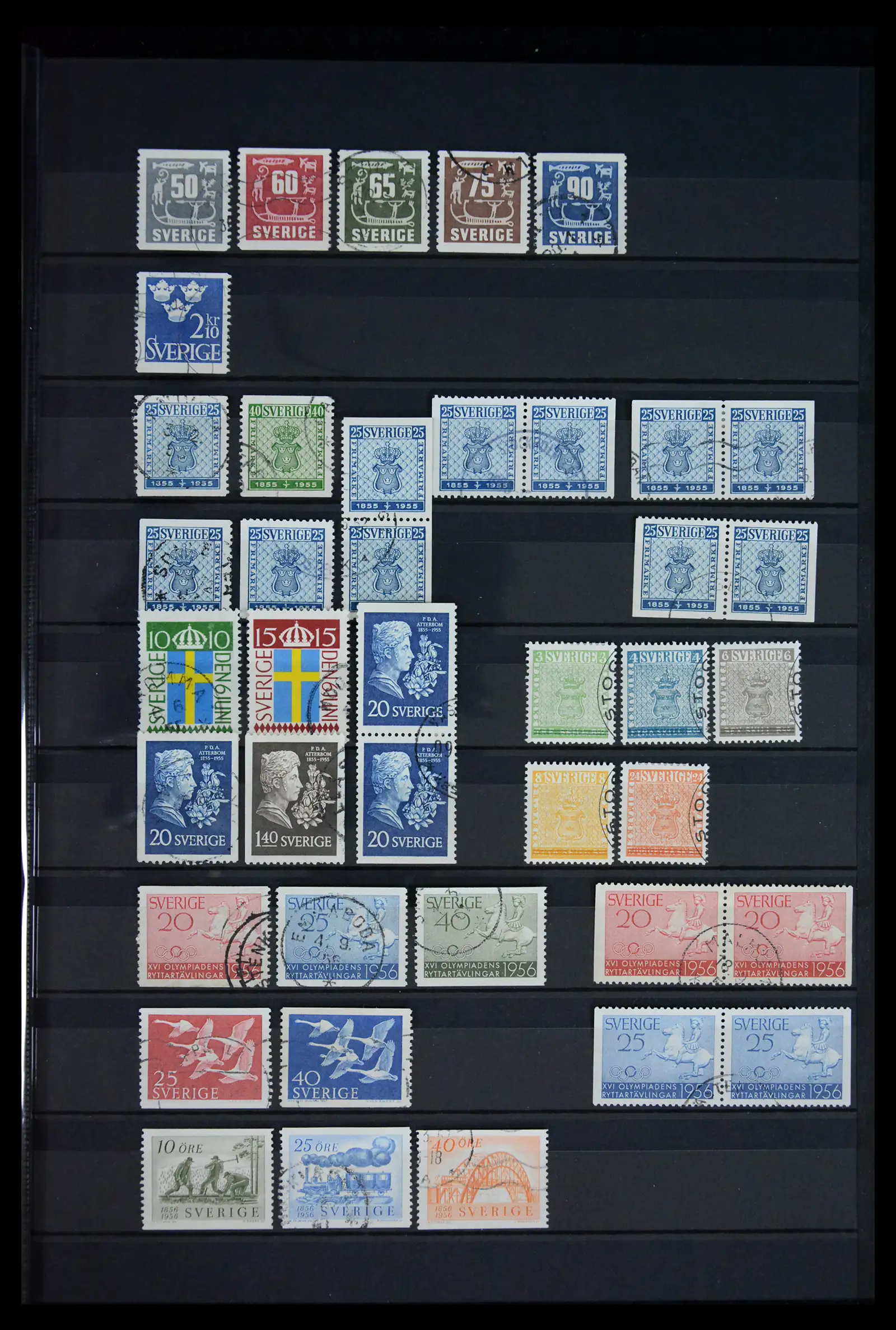 41717 0021 - Postzegelverzameling 41717 Zweden 1855-2015.