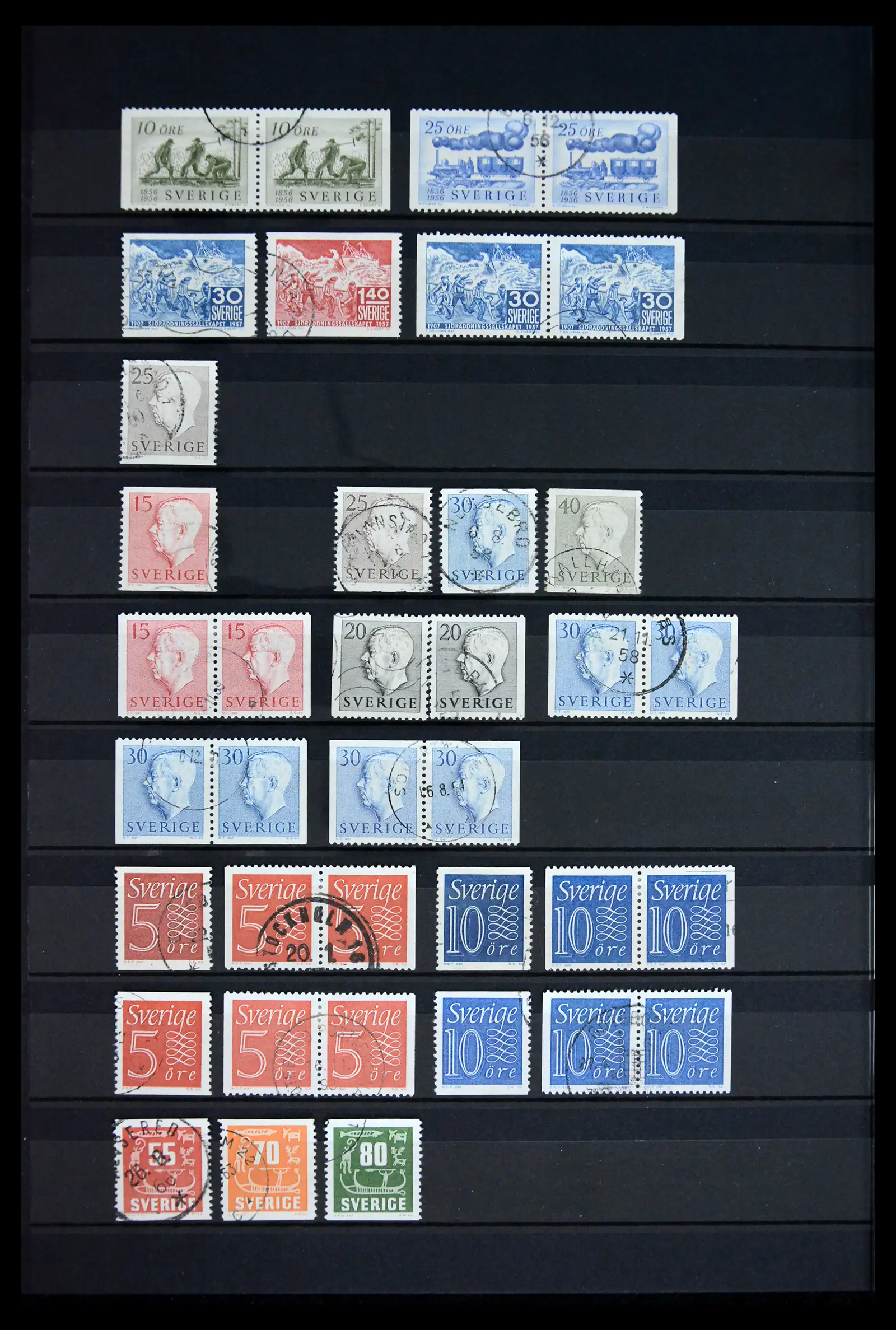 41717 0022 - Postzegelverzameling 41717 Zweden 1855-2015.