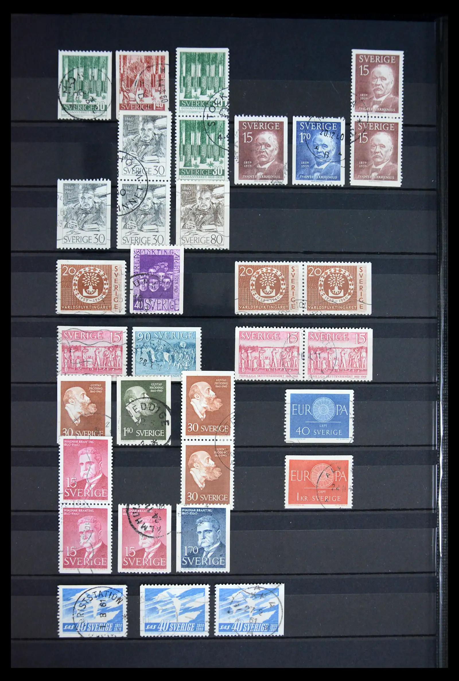 41717 0024 - Postzegelverzameling 41717 Zweden 1855-2015.