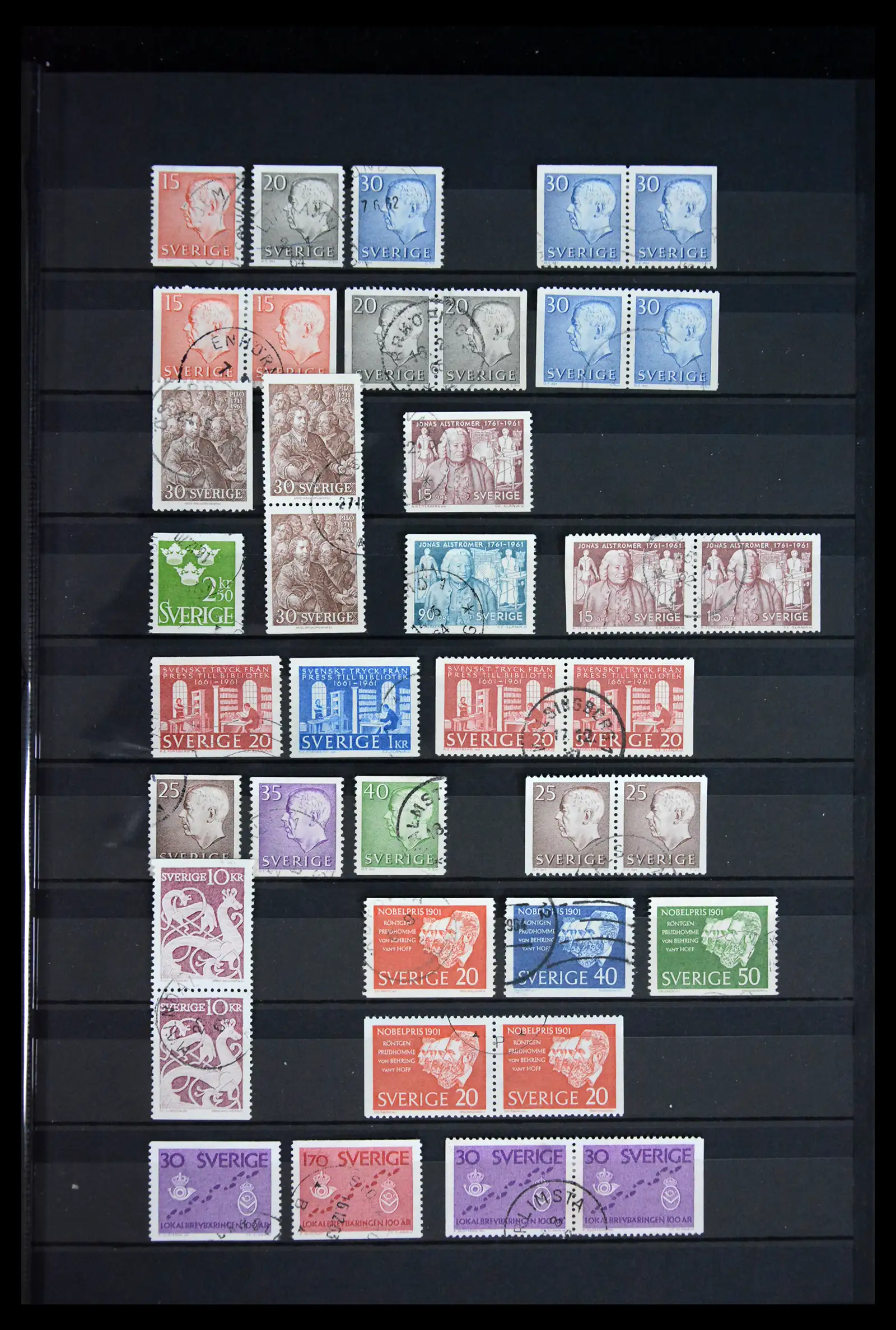 41717 0025 - Postzegelverzameling 41717 Zweden 1855-2015.