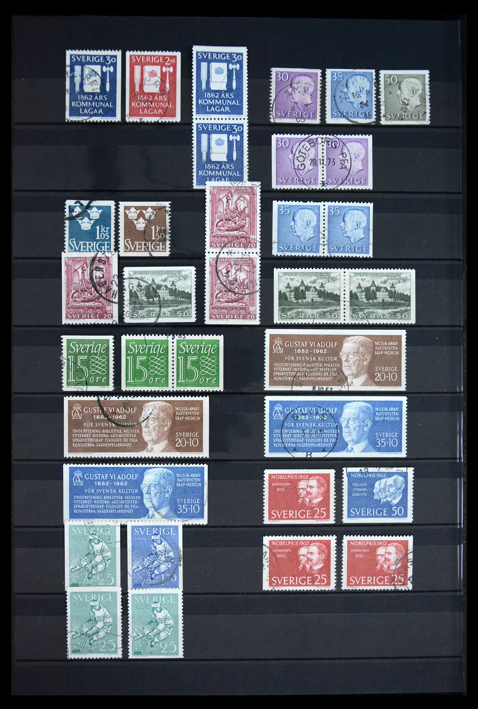 41717 0026 - Postzegelverzameling 41717 Zweden 1855-2015.