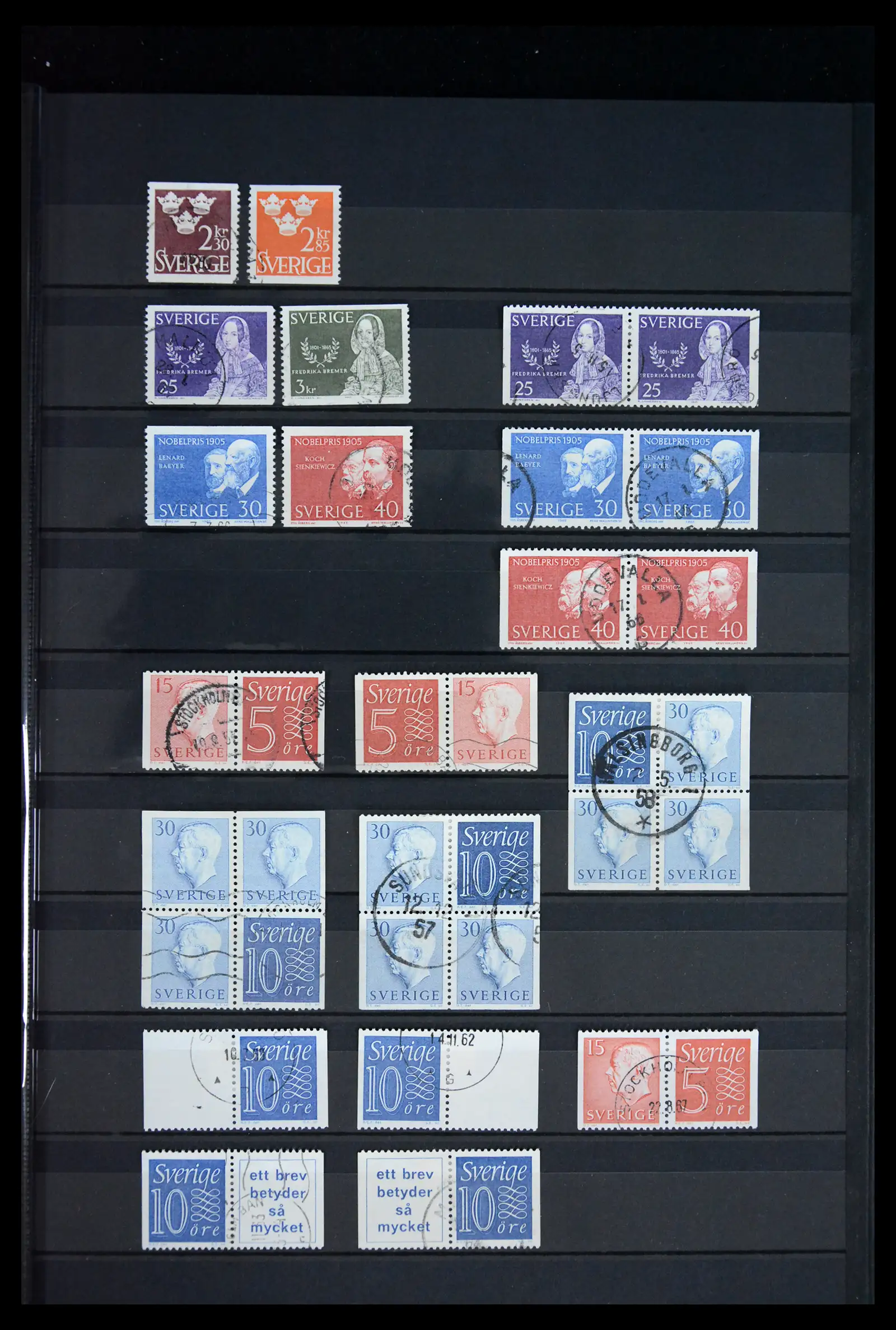 41717 0029 - Postzegelverzameling 41717 Zweden 1855-2015.