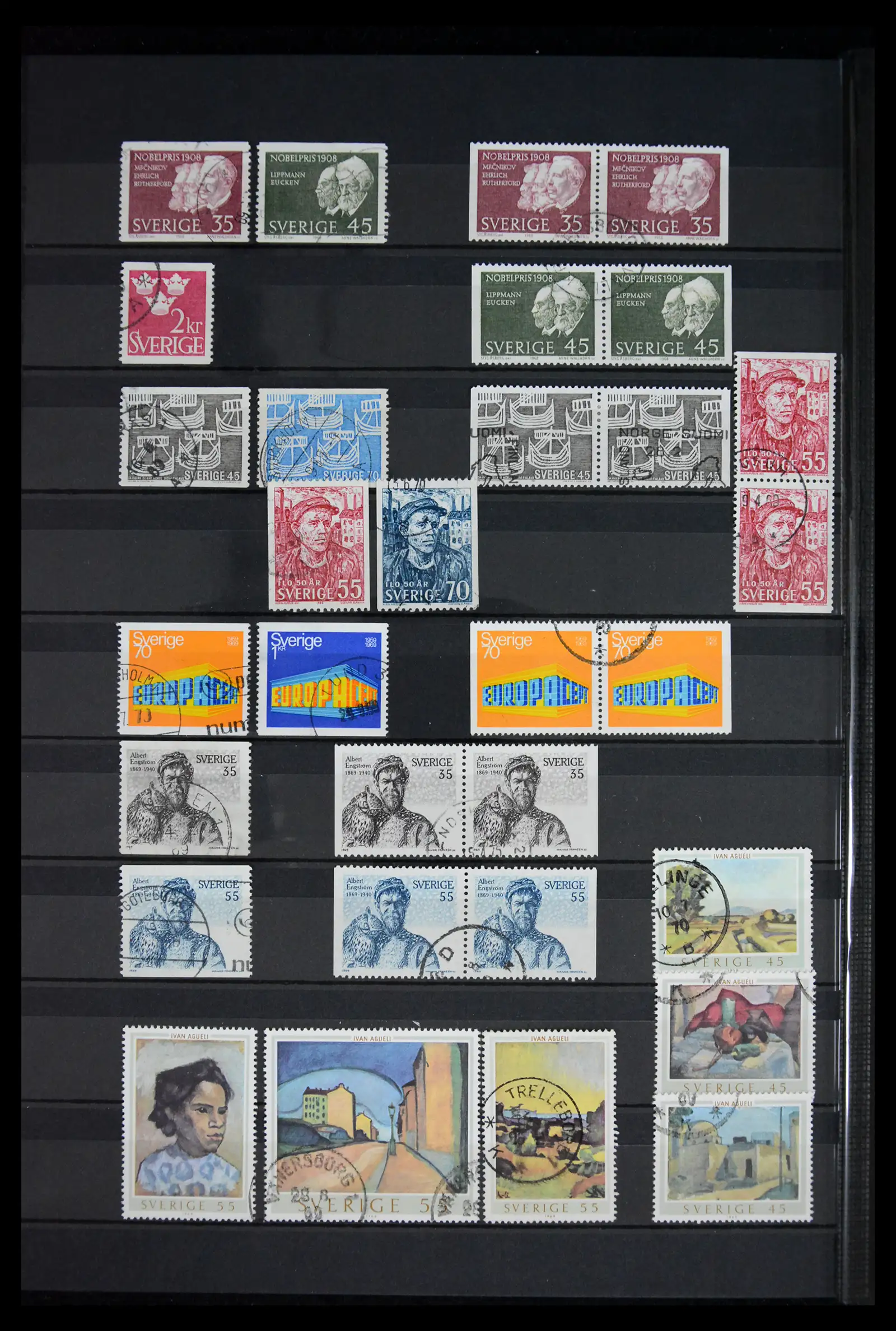 41717 0036 - Postzegelverzameling 41717 Zweden 1855-2015.