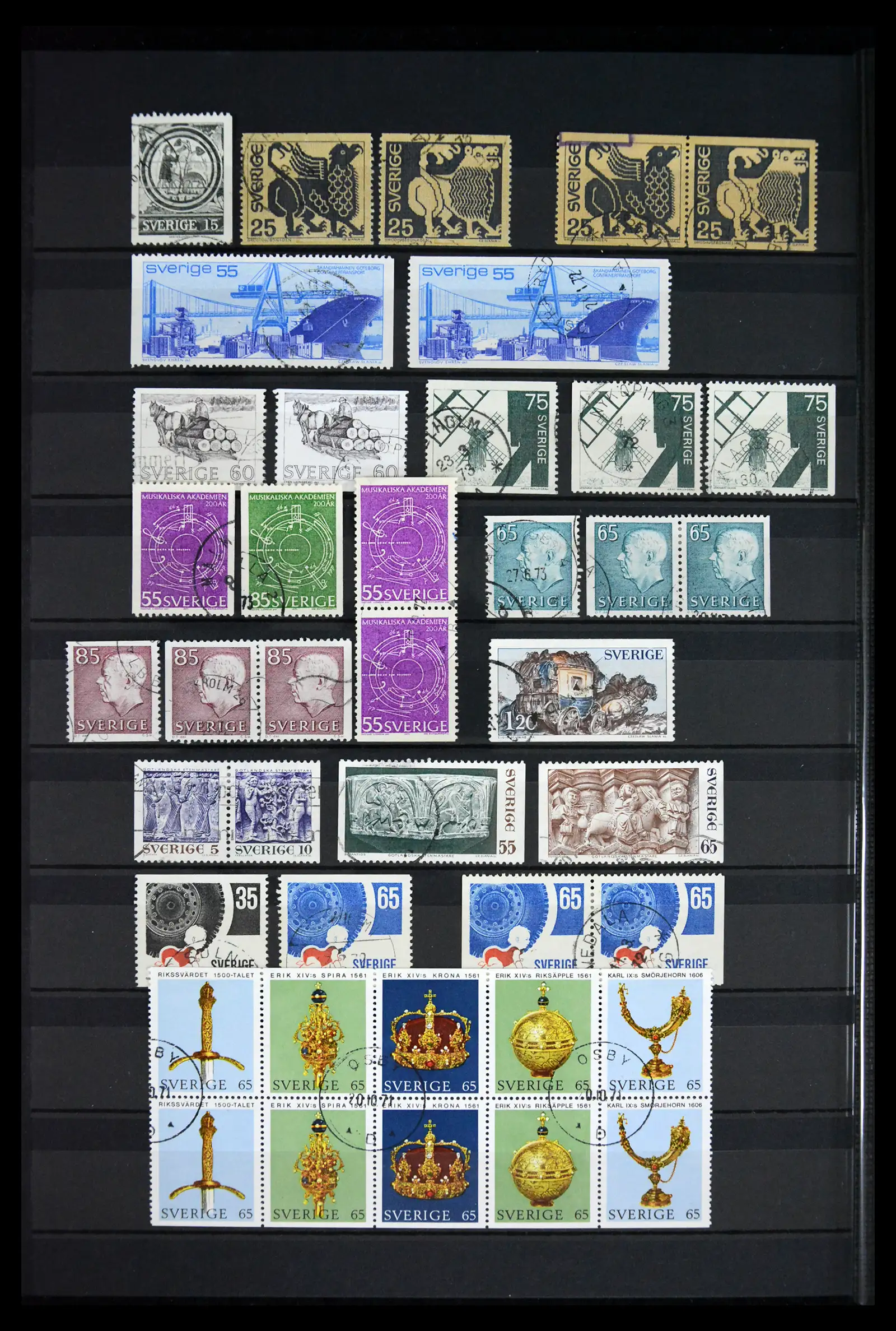 41717 0040 - Postzegelverzameling 41717 Zweden 1855-2015.