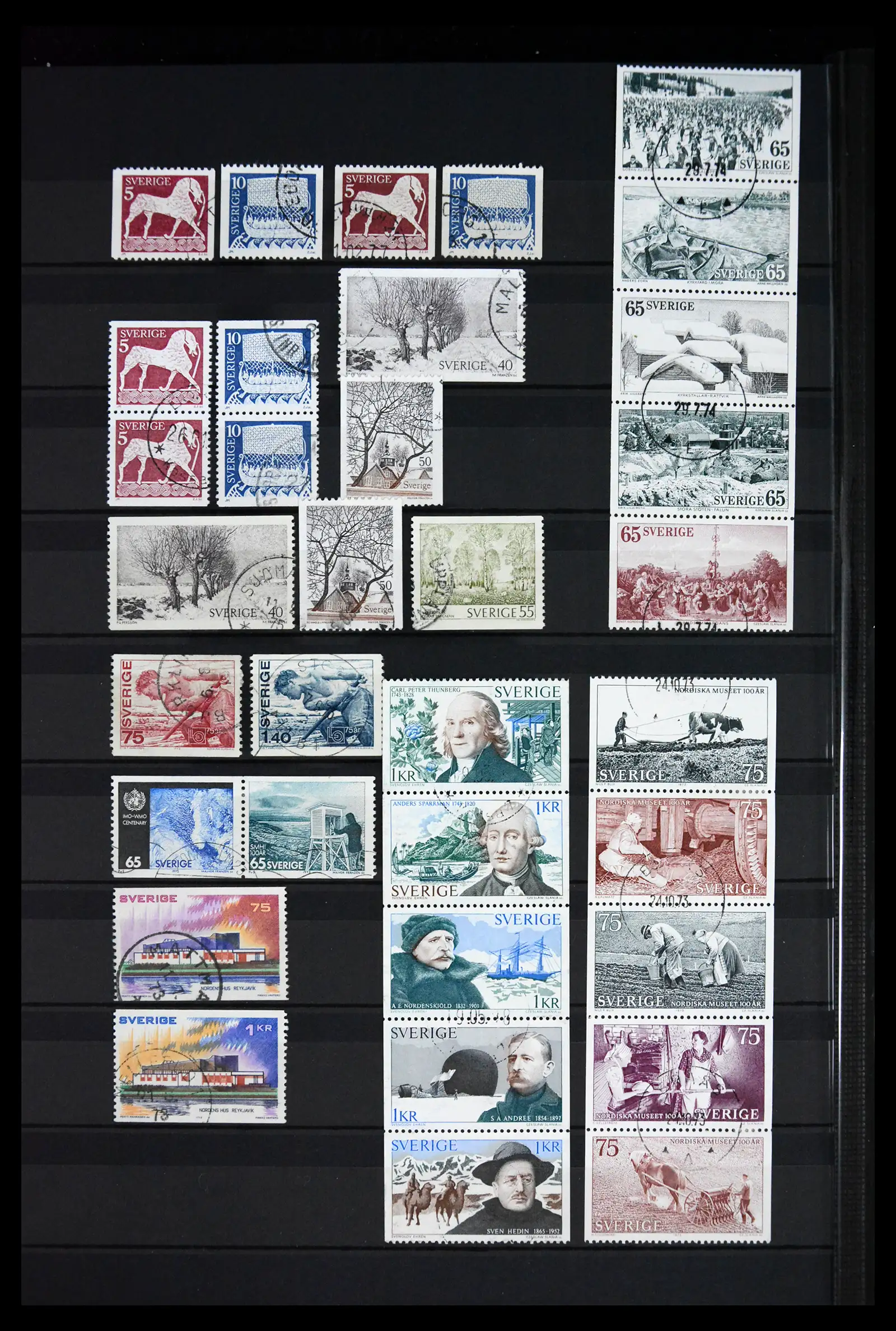 41717 0044 - Postzegelverzameling 41717 Zweden 1855-2015.