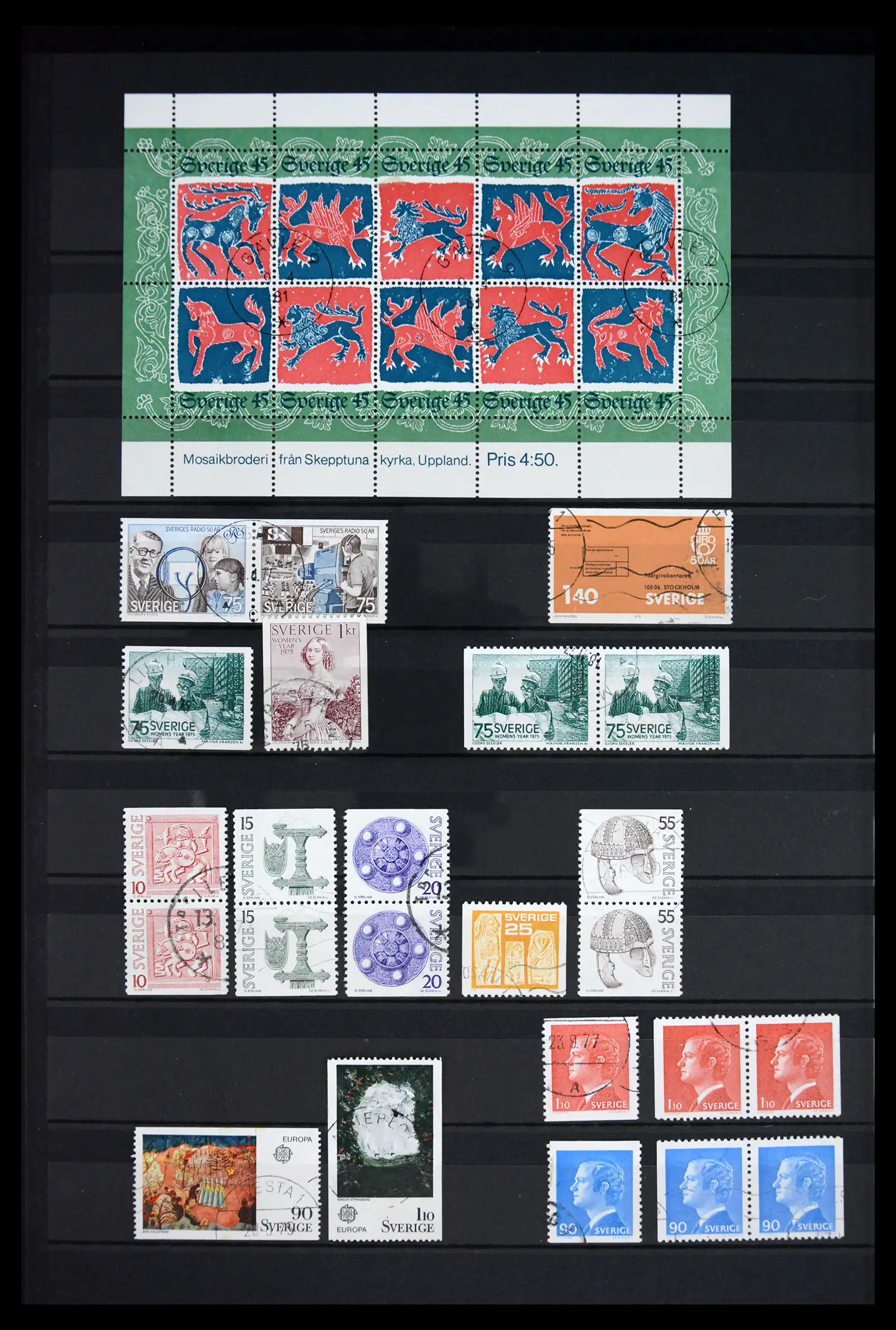 41717 0048 - Postzegelverzameling 41717 Zweden 1855-2015.