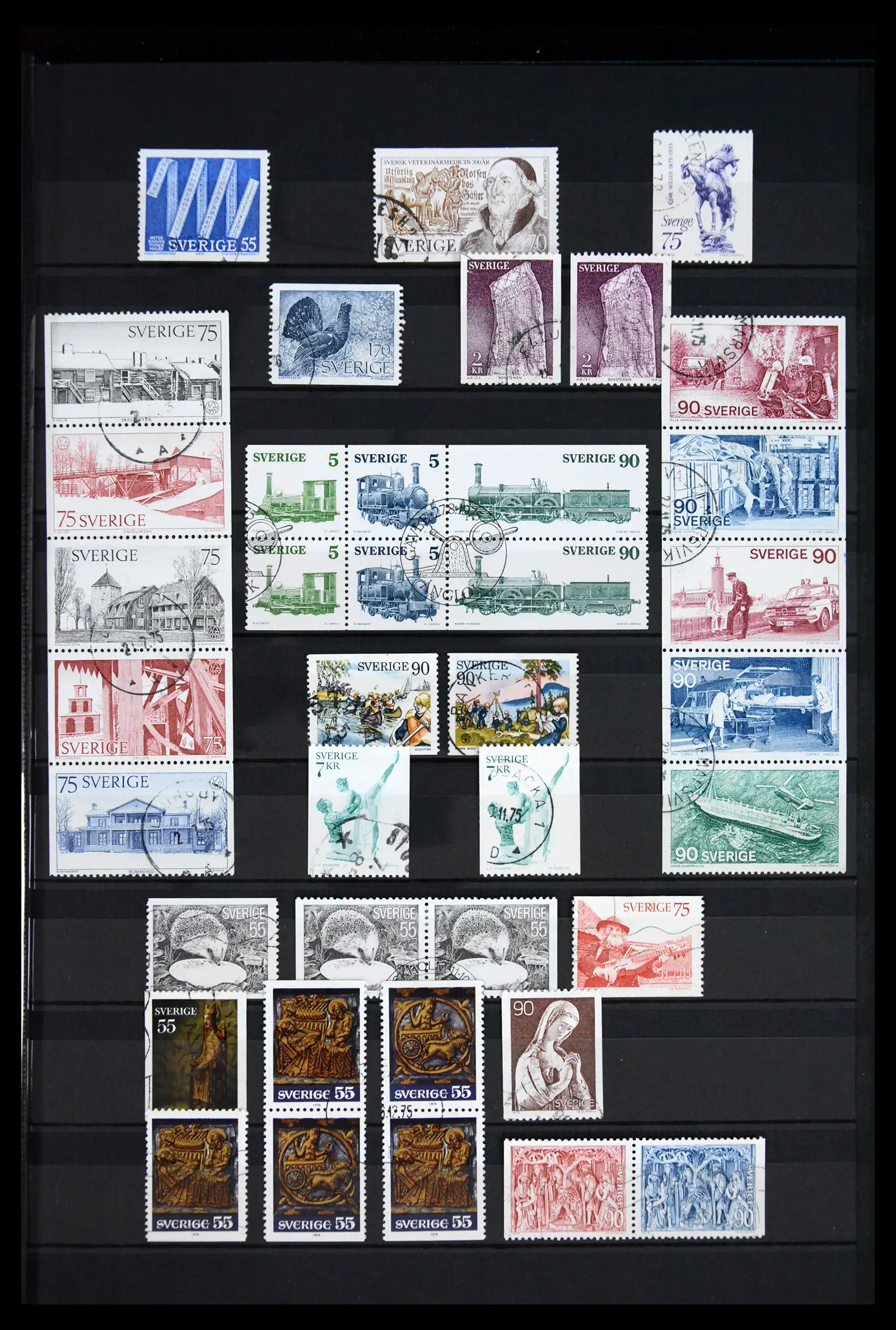 41717 0049 - Postzegelverzameling 41717 Zweden 1855-2015.