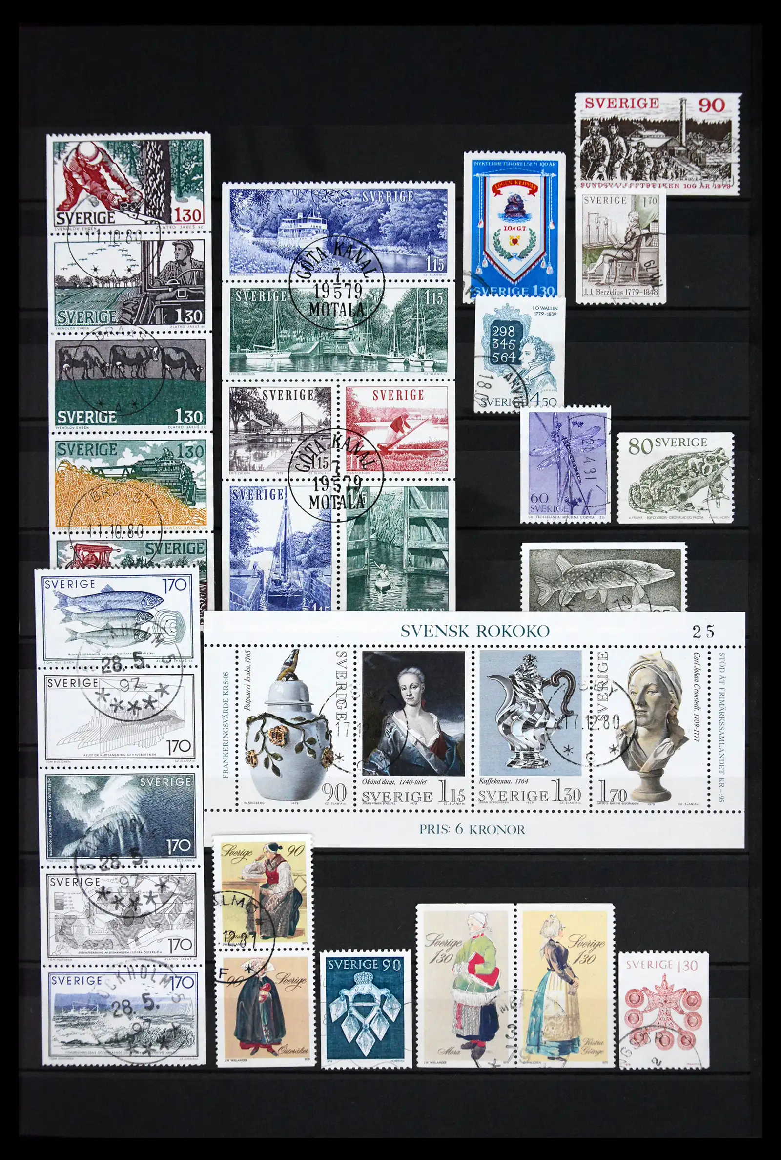 41717 0055 - Postzegelverzameling 41717 Zweden 1855-2015.