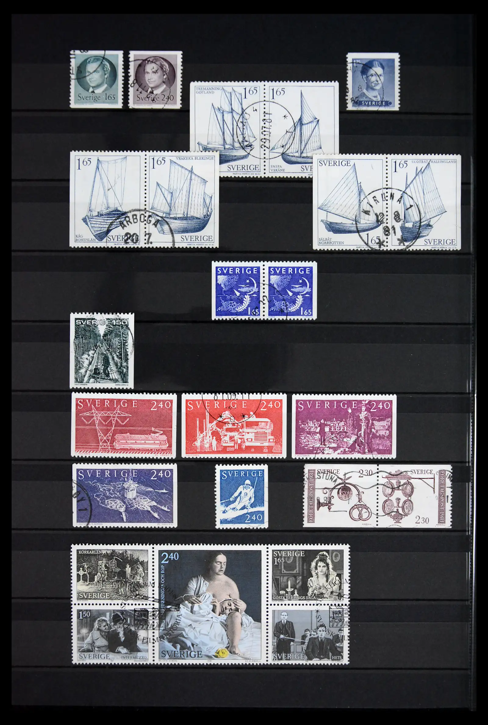 41717 0058 - Postzegelverzameling 41717 Zweden 1855-2015.