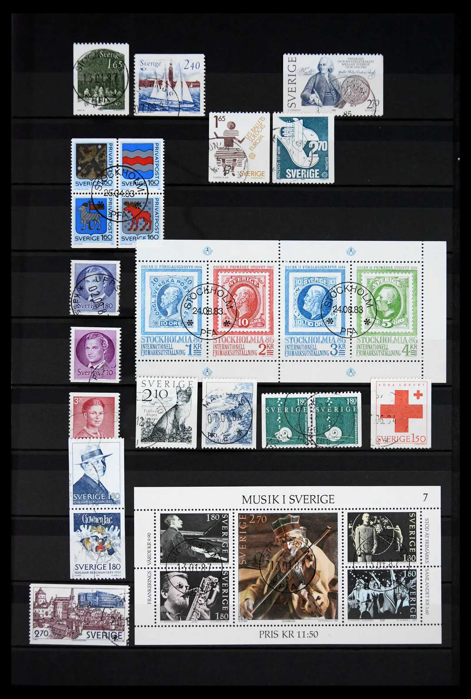 41717 0061 - Postzegelverzameling 41717 Zweden 1855-2015.