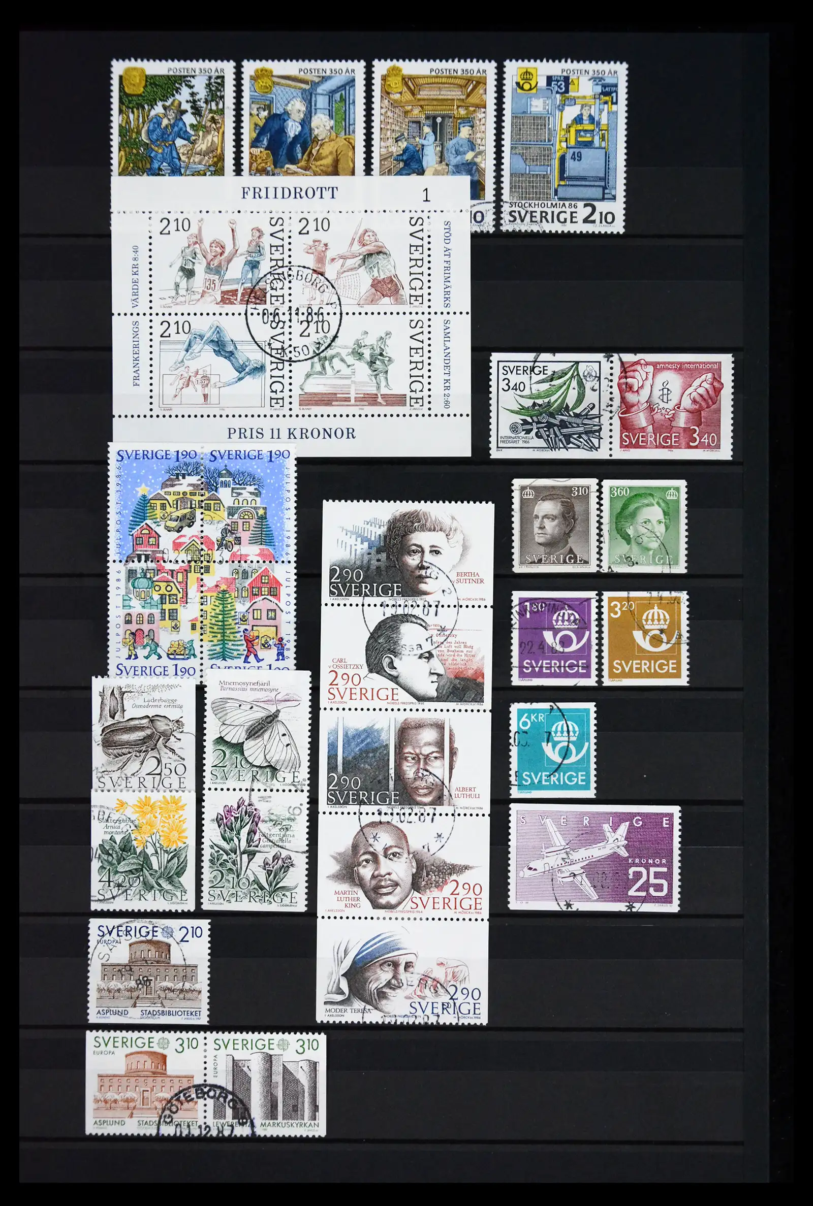 41717 0067 - Postzegelverzameling 41717 Zweden 1855-2015.