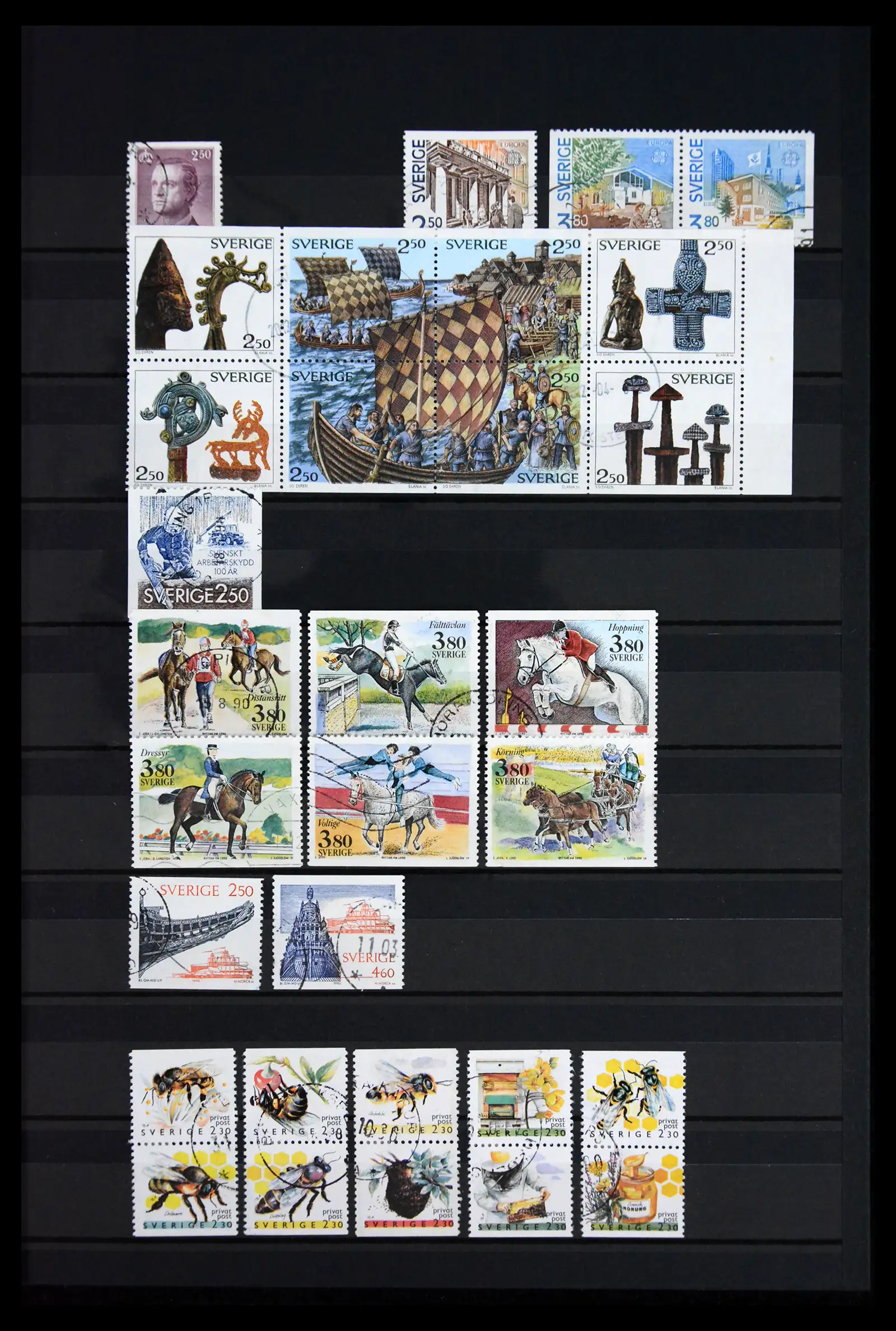 41717 0073 - Postzegelverzameling 41717 Zweden 1855-2015.