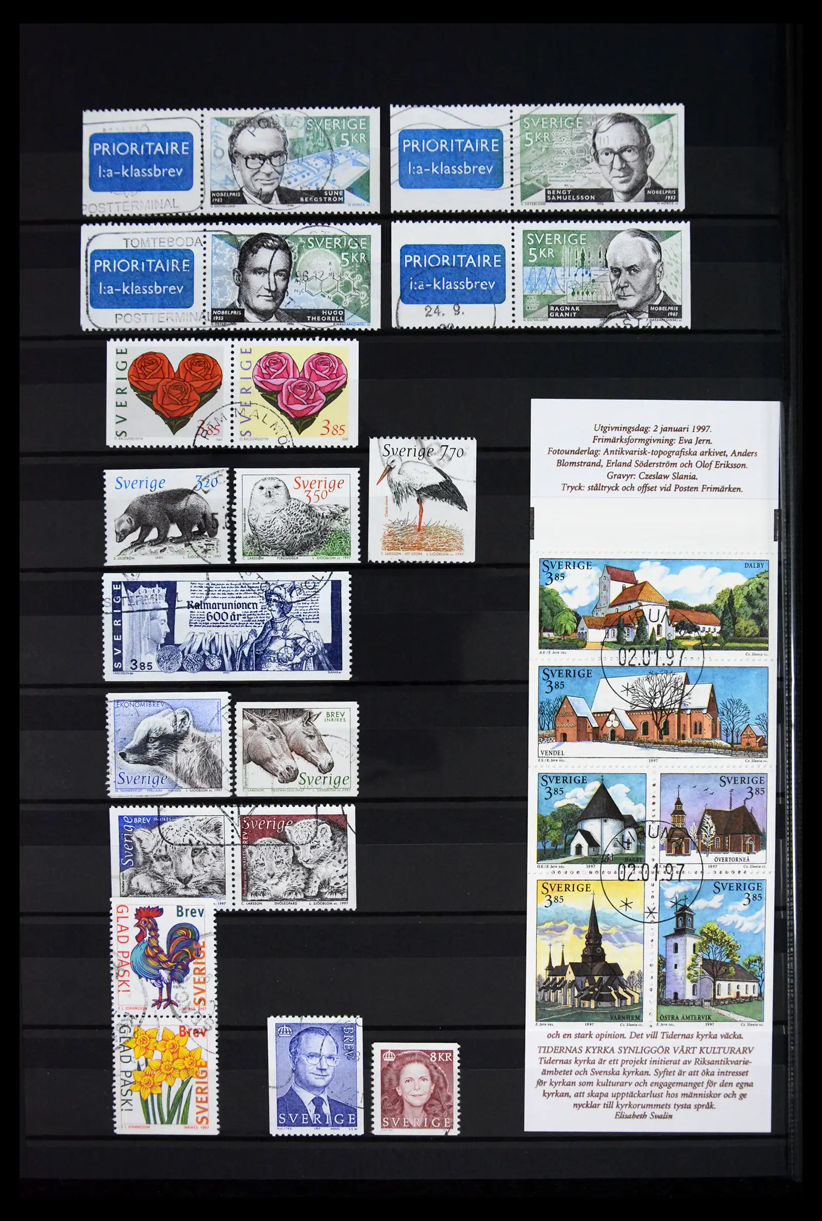 41717 0086 - Postzegelverzameling 41717 Zweden 1855-2015.