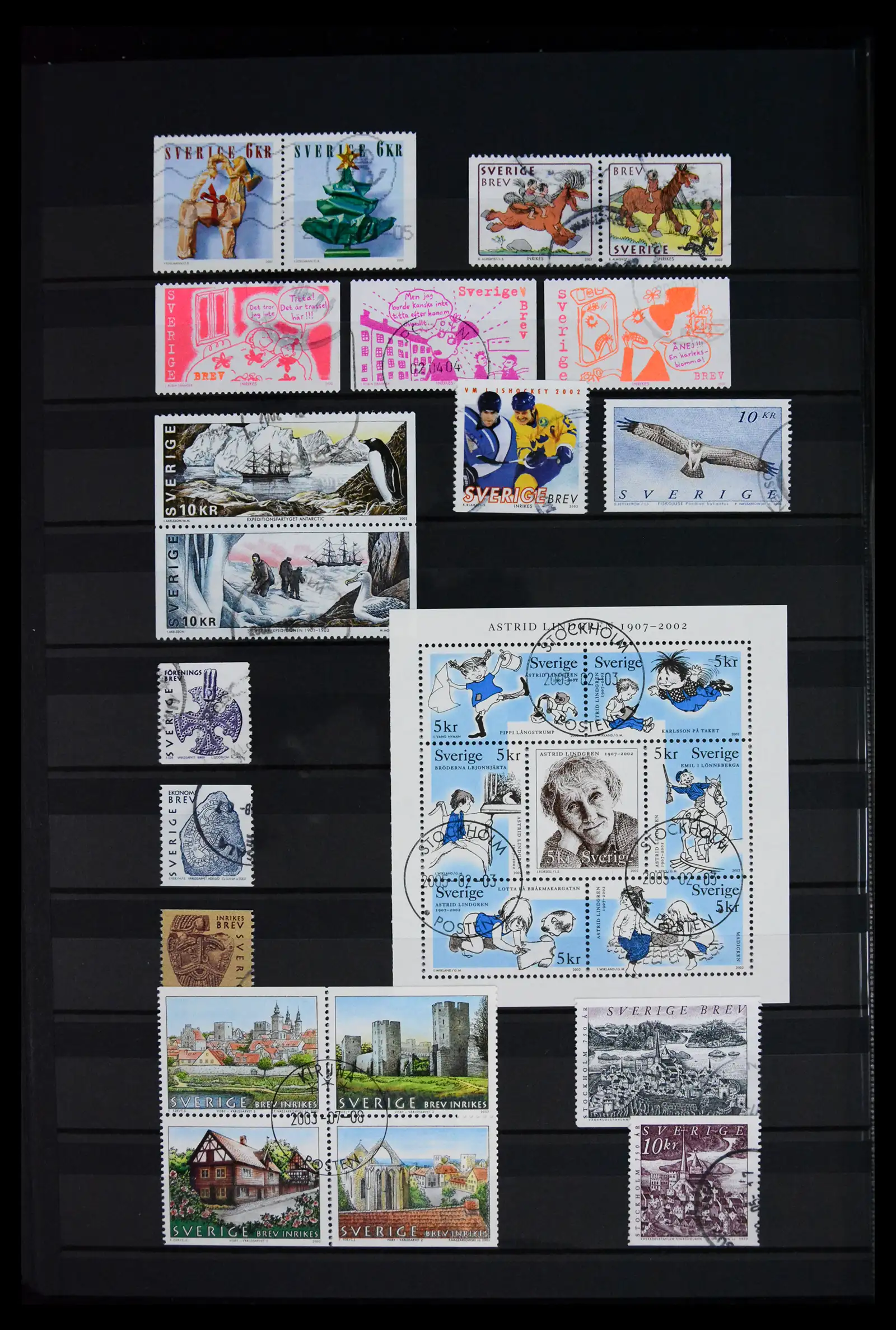 41717 0096 - Postzegelverzameling 41717 Zweden 1855-2015.