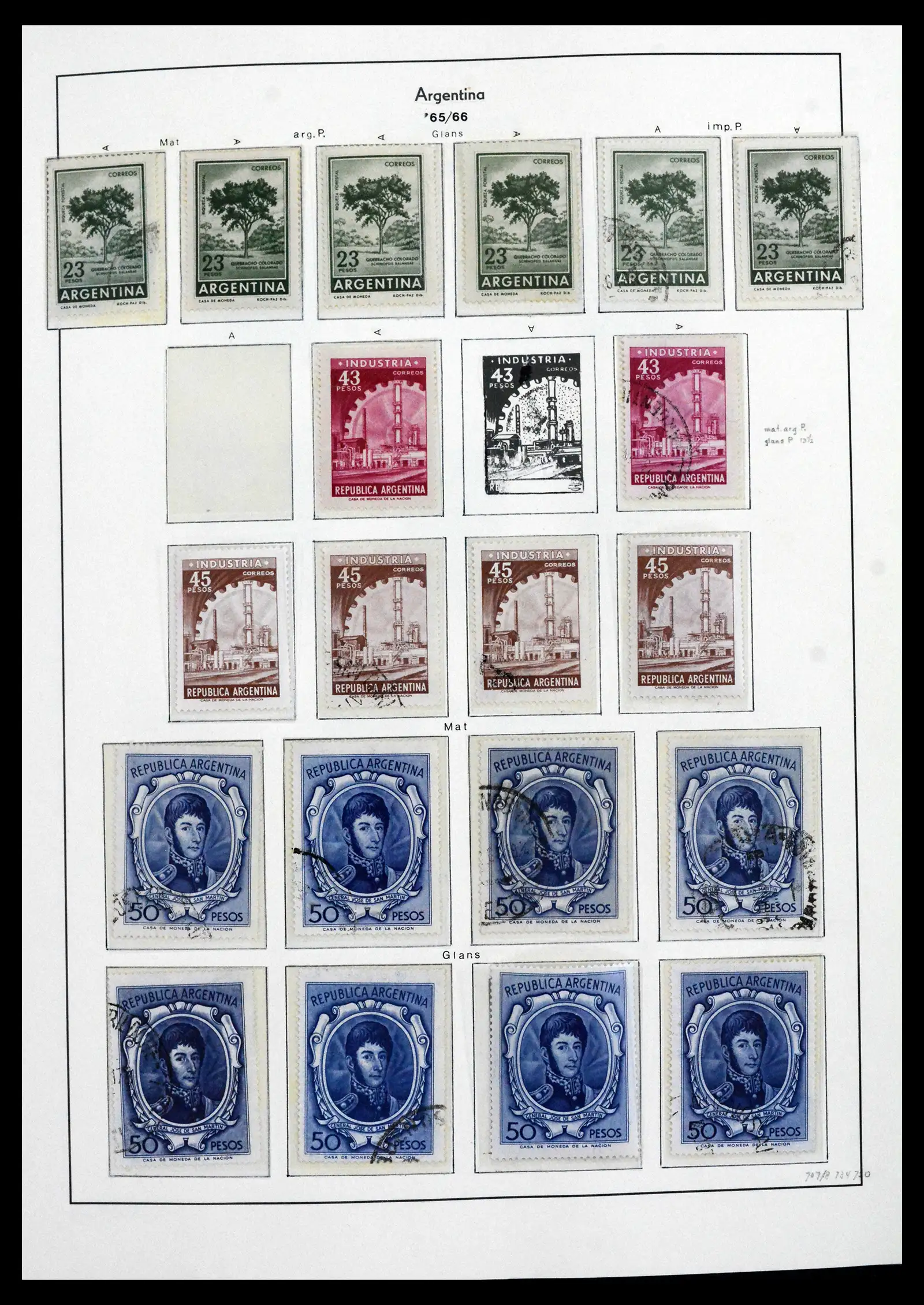 41718 0032 - Stamp collection 41718 Argentina 1935-1983.