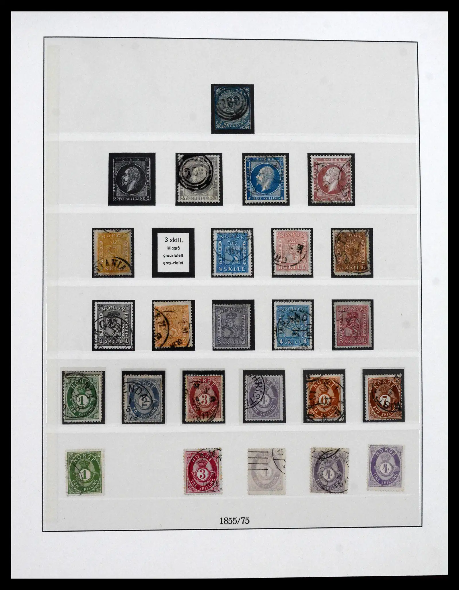 41719 0001 - Stamp collection 41719 Norway 1855-1998.