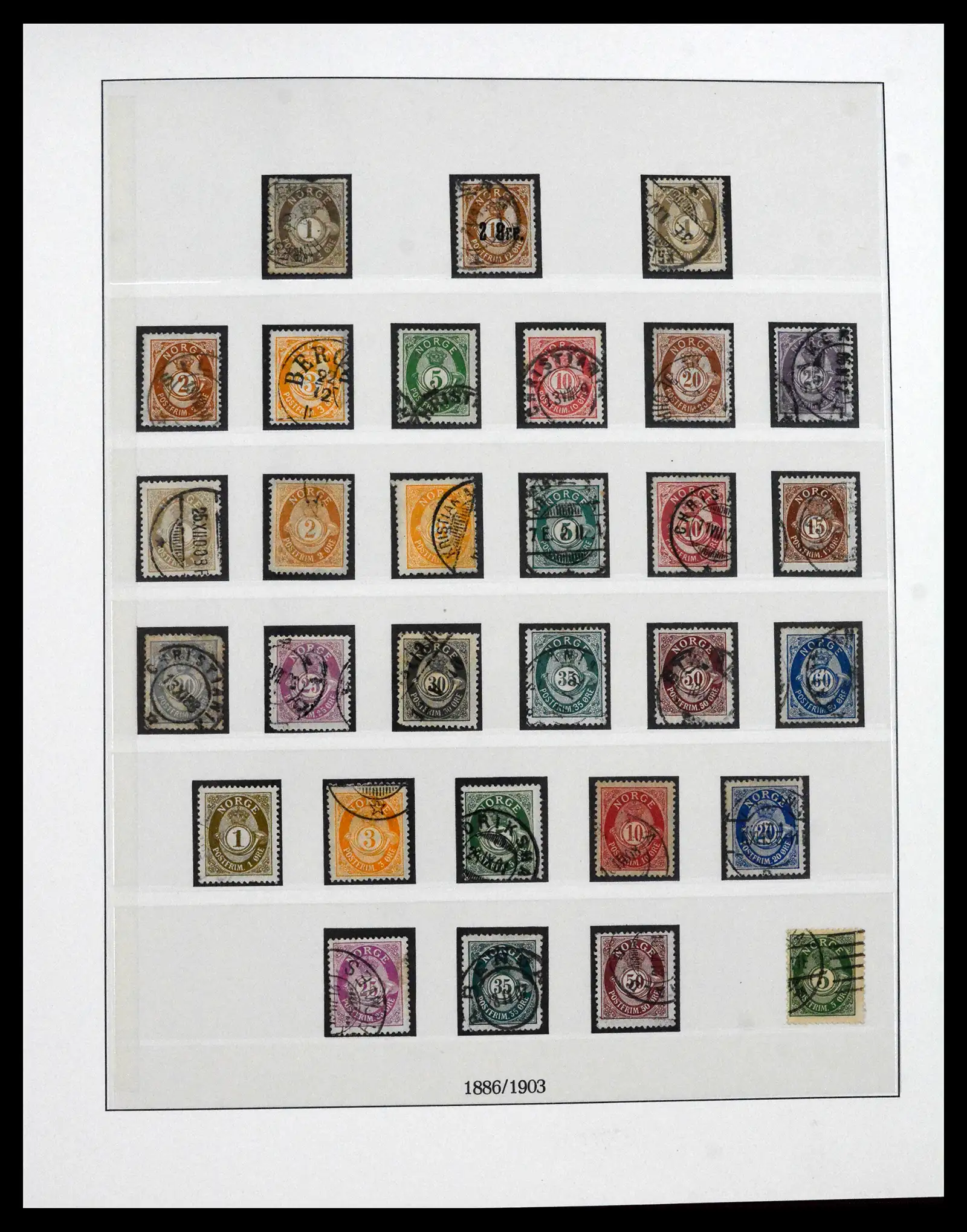 41719 0005 - Stamp collection 41719 Norway 1855-1998.