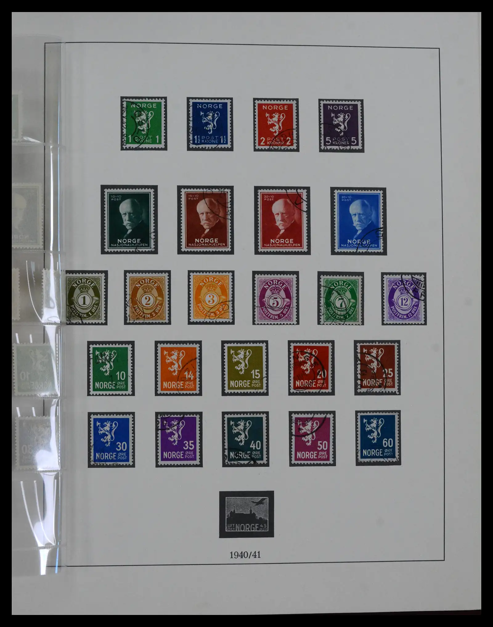 41719 0021 - Postzegelverzameling 41719 Noorwegen 1855-1998.