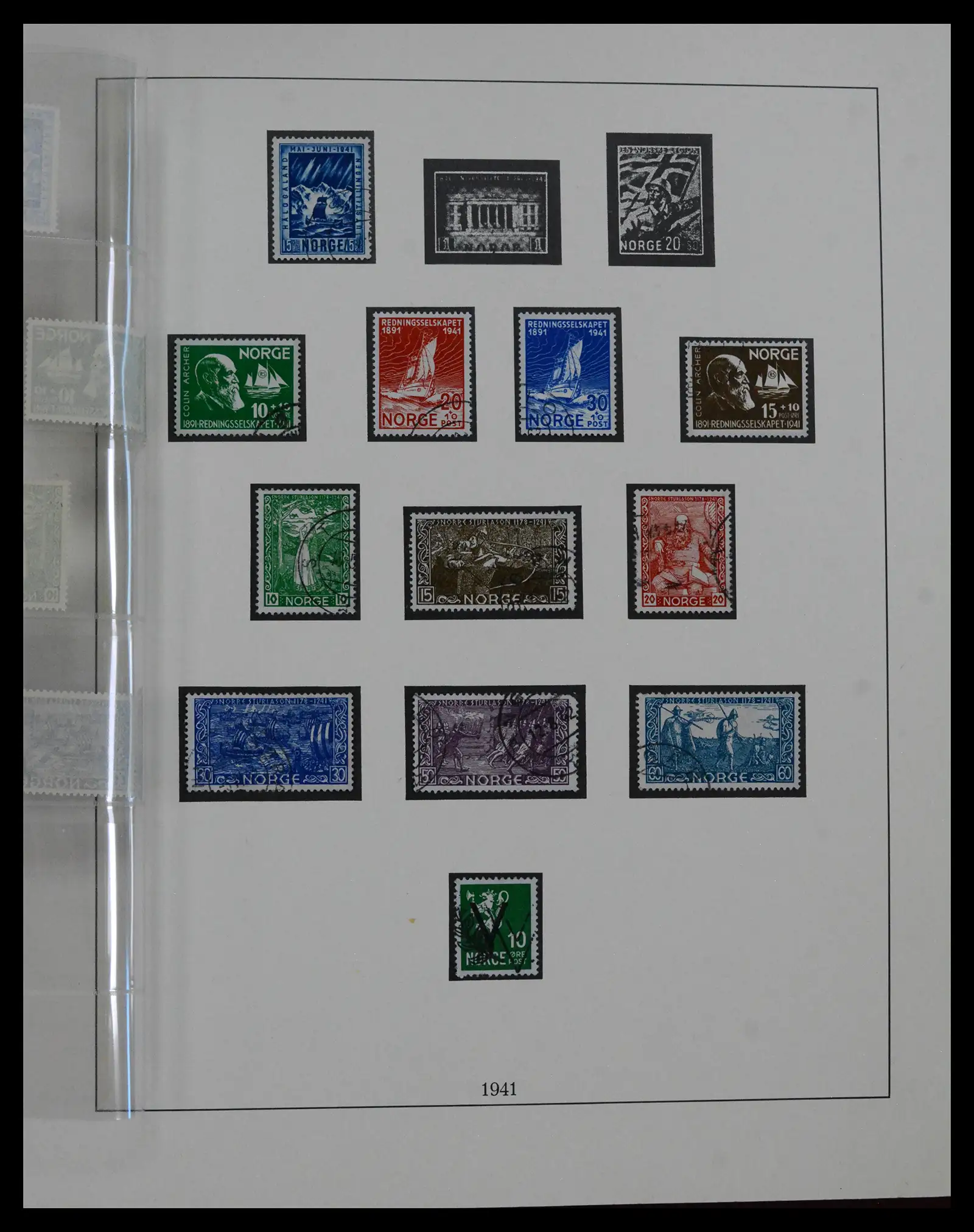 41719 0023 - Postzegelverzameling 41719 Noorwegen 1855-1998.