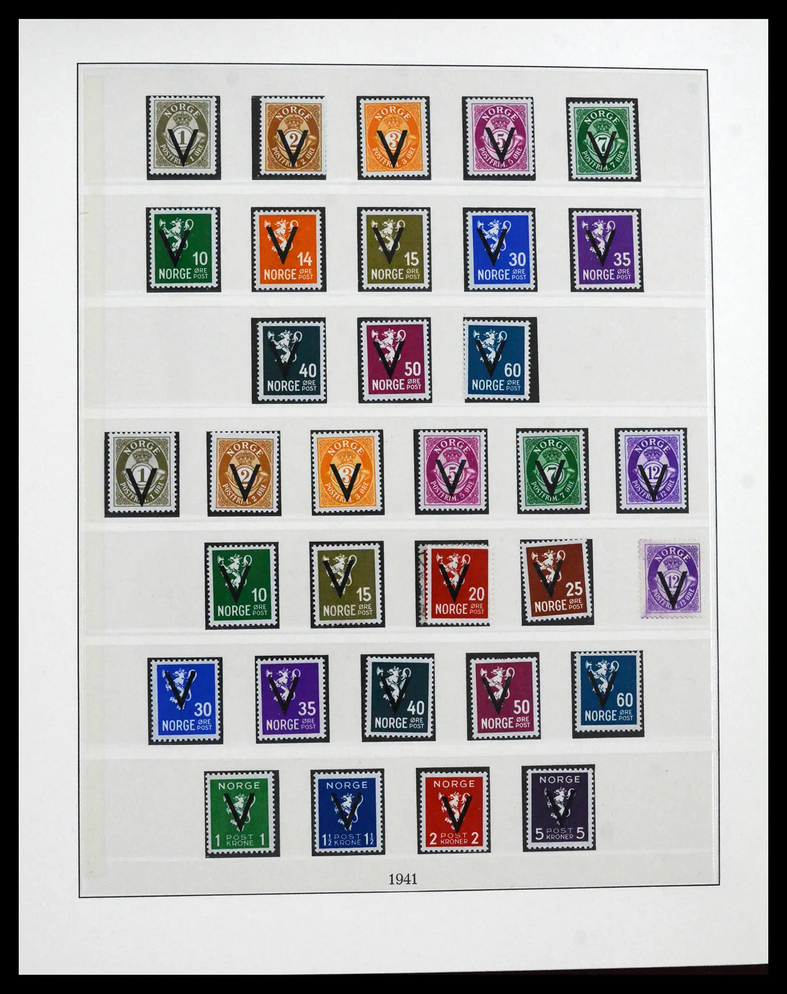 41719 0024 - Postzegelverzameling 41719 Noorwegen 1855-1998.