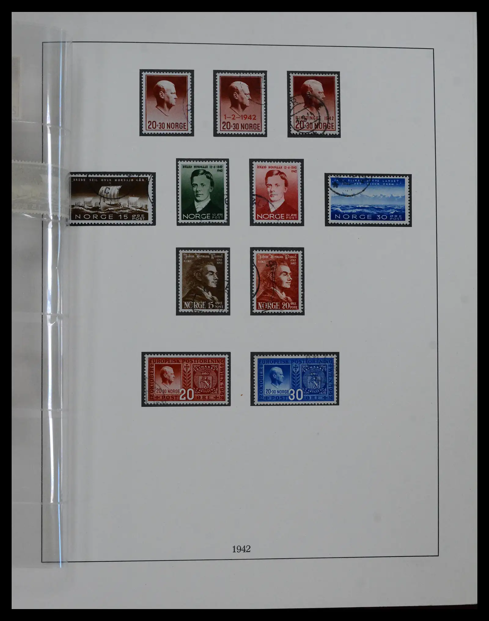 41719 0027 - Postzegelverzameling 41719 Noorwegen 1855-1998.