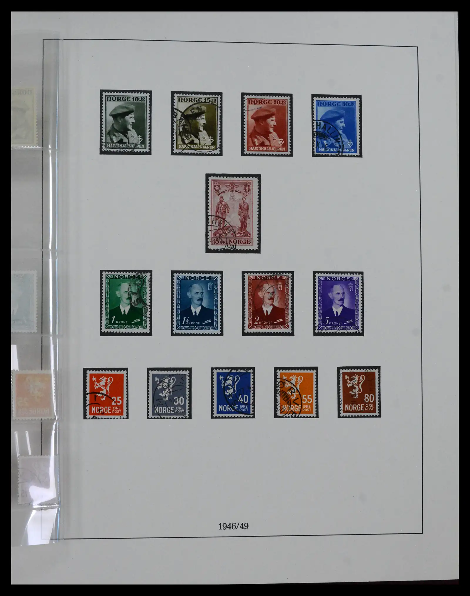 41719 0033 - Postzegelverzameling 41719 Noorwegen 1855-1998.