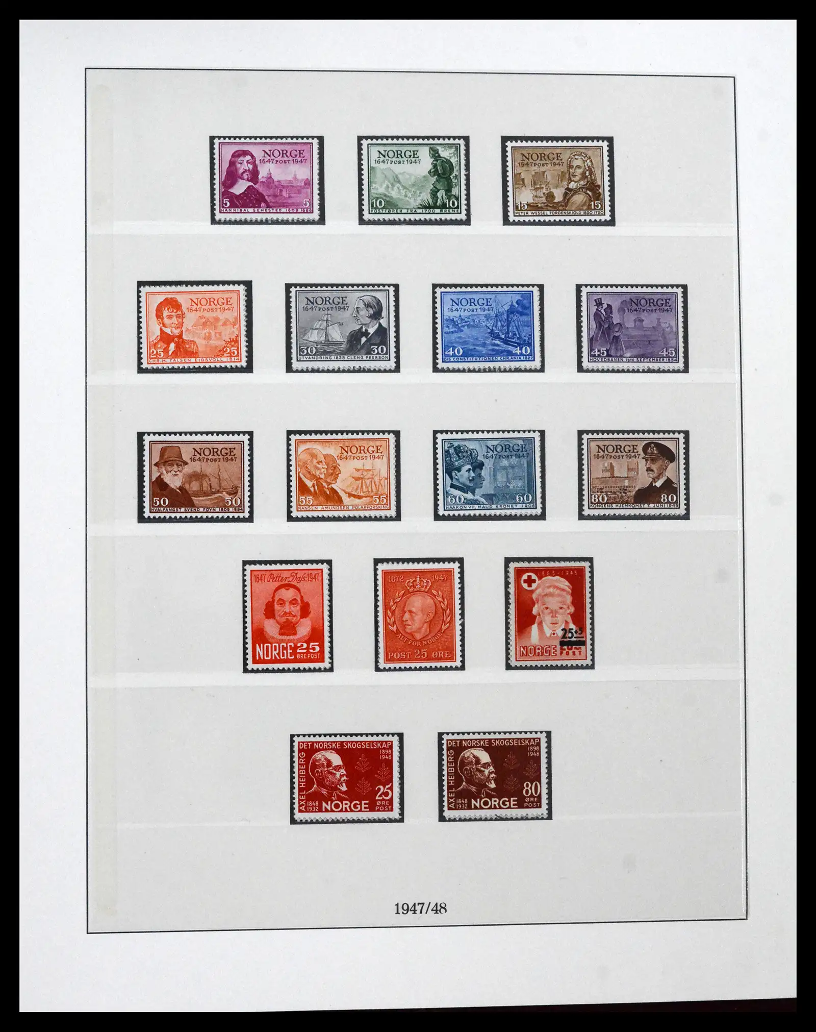 41719 0034 - Postzegelverzameling 41719 Noorwegen 1855-1998.