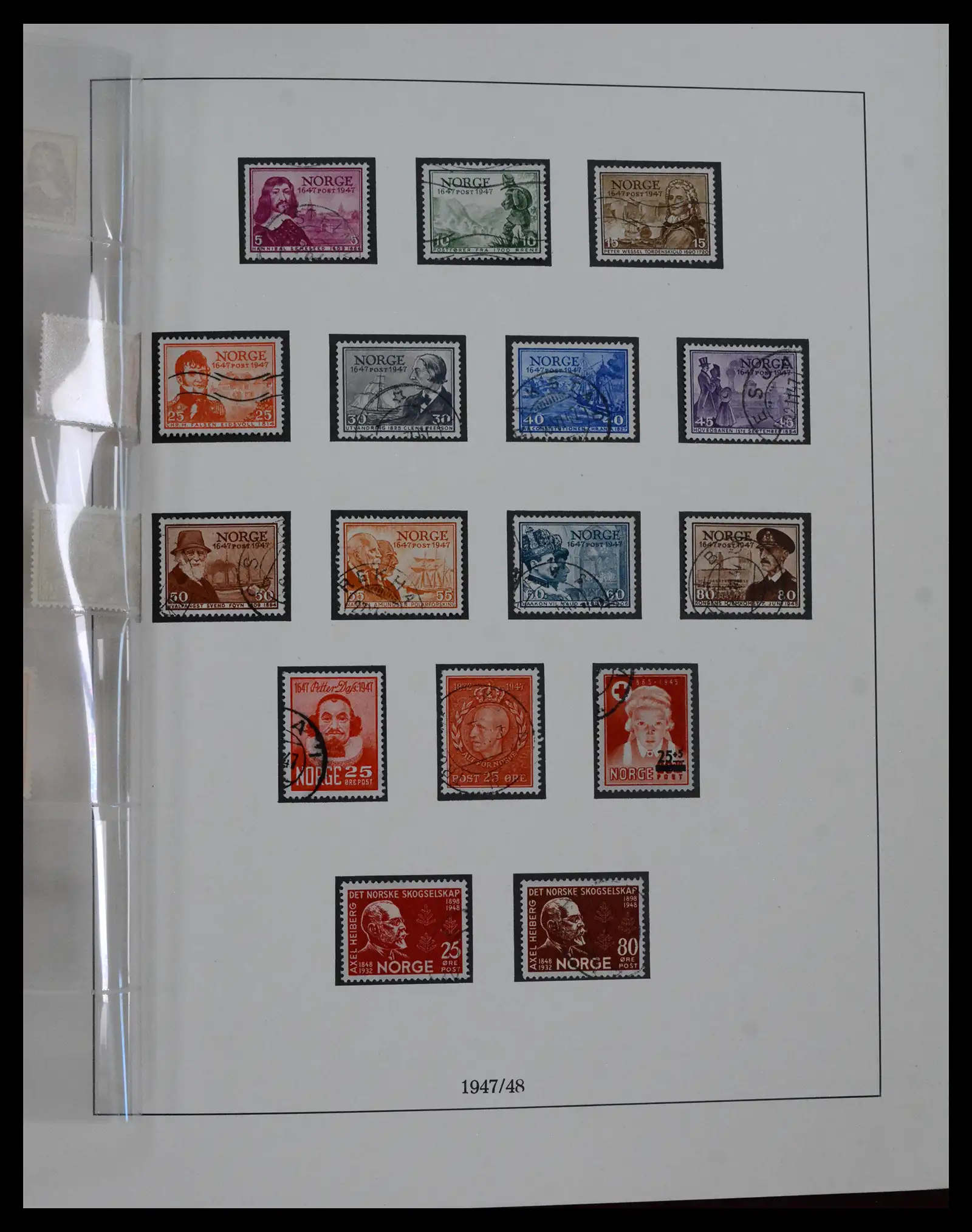 41719 0035 - Postzegelverzameling 41719 Noorwegen 1855-1998.