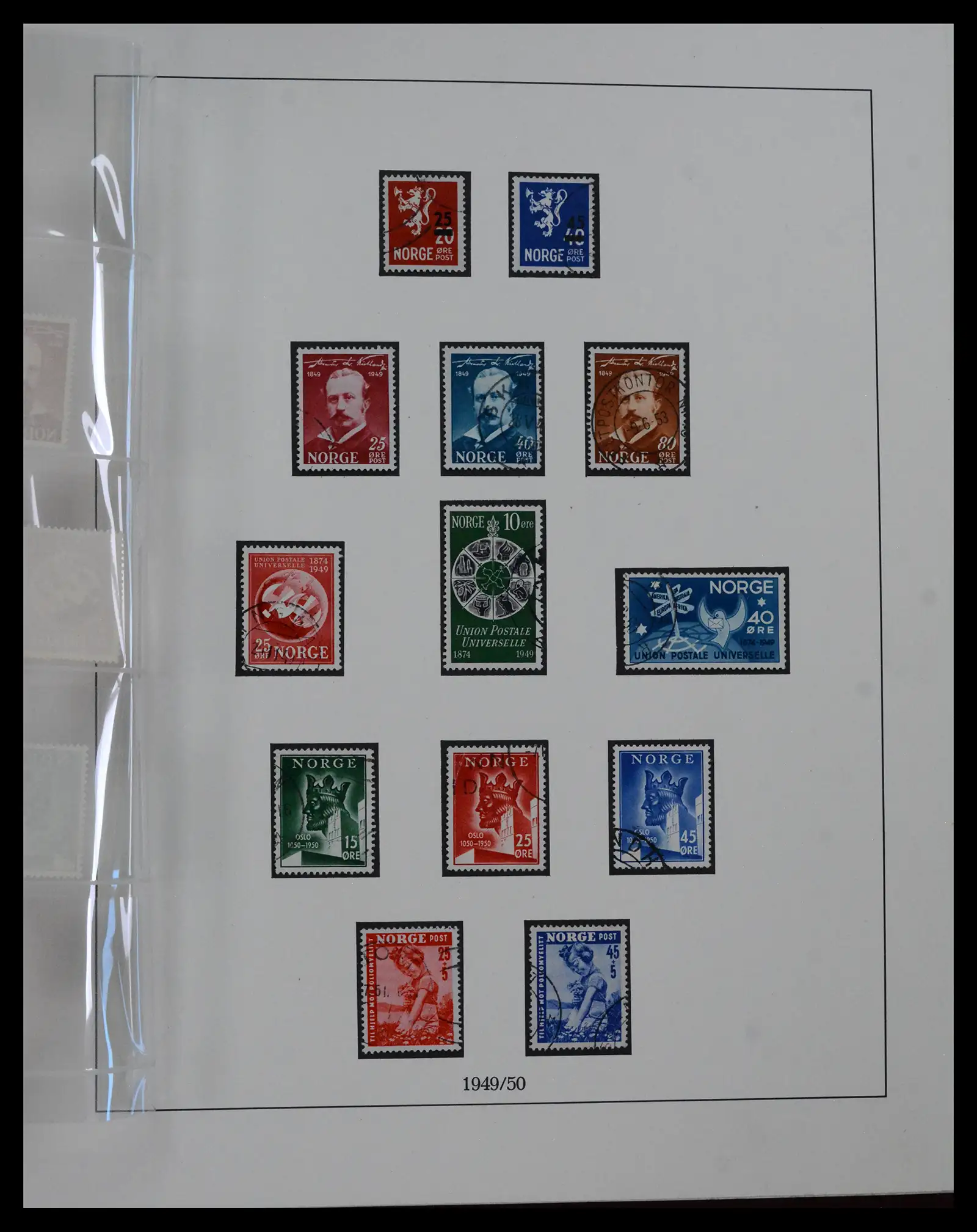 41719 0037 - Postzegelverzameling 41719 Noorwegen 1855-1998.