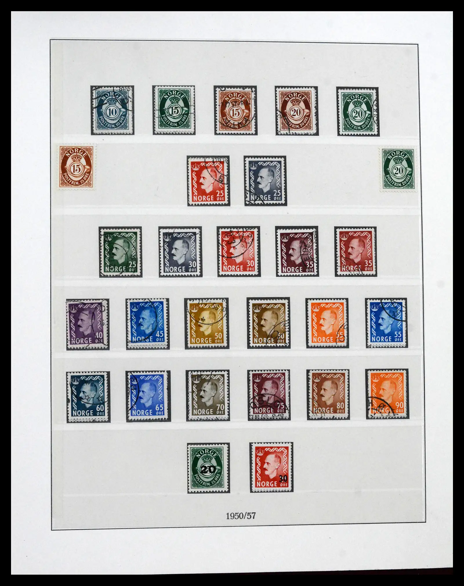 41719 0038 - Postzegelverzameling 41719 Noorwegen 1855-1998.