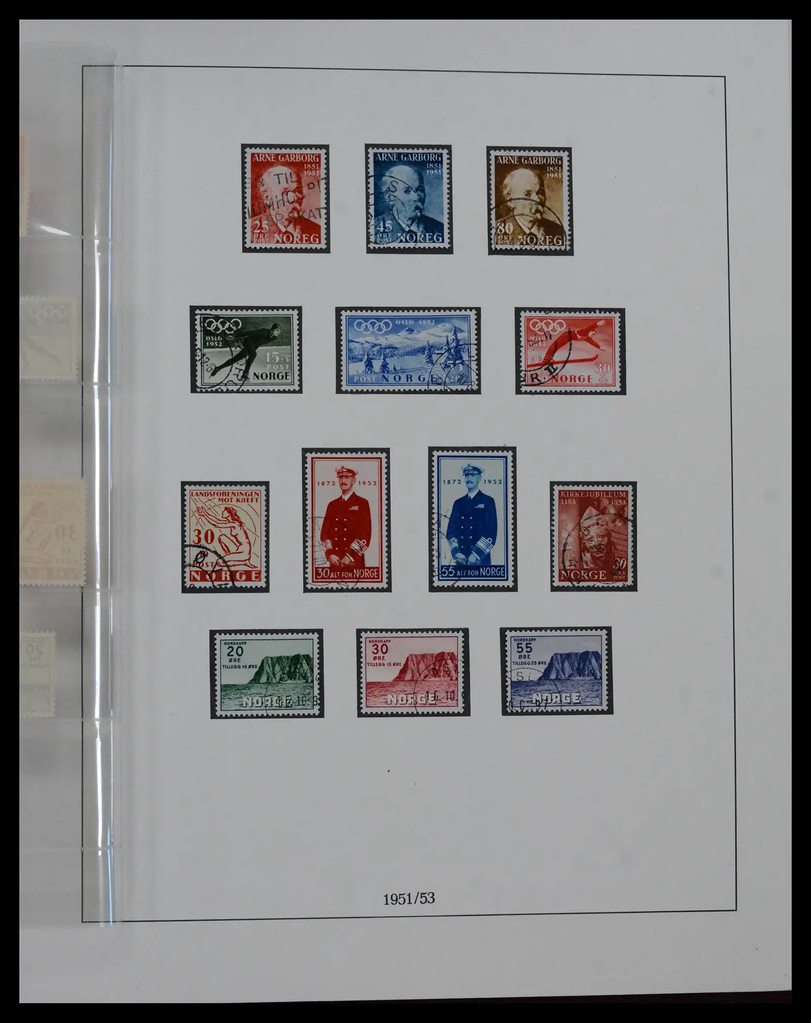 41719 0041 - Postzegelverzameling 41719 Noorwegen 1855-1998.