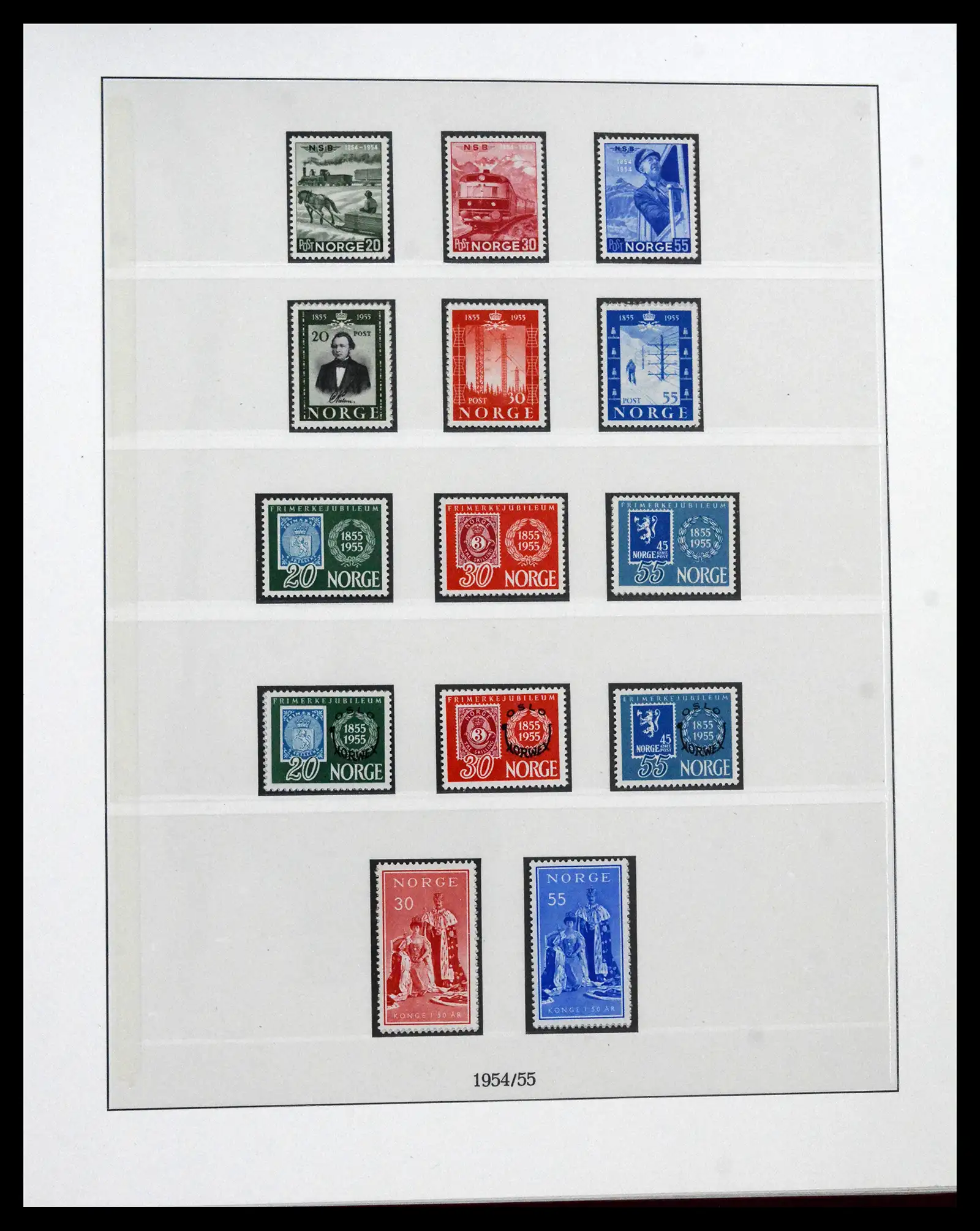 41719 0042 - Postzegelverzameling 41719 Noorwegen 1855-1998.