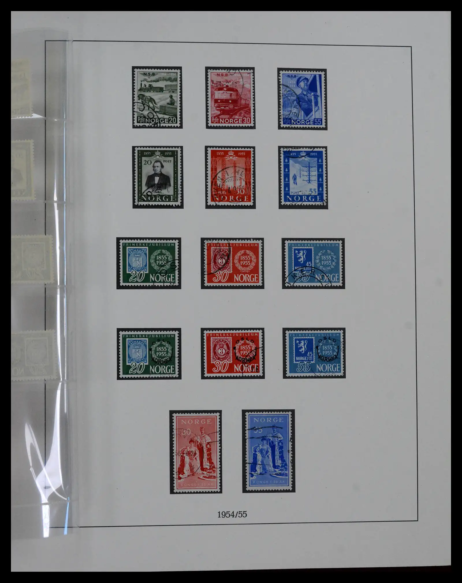 41719 0043 - Postzegelverzameling 41719 Noorwegen 1855-1998.