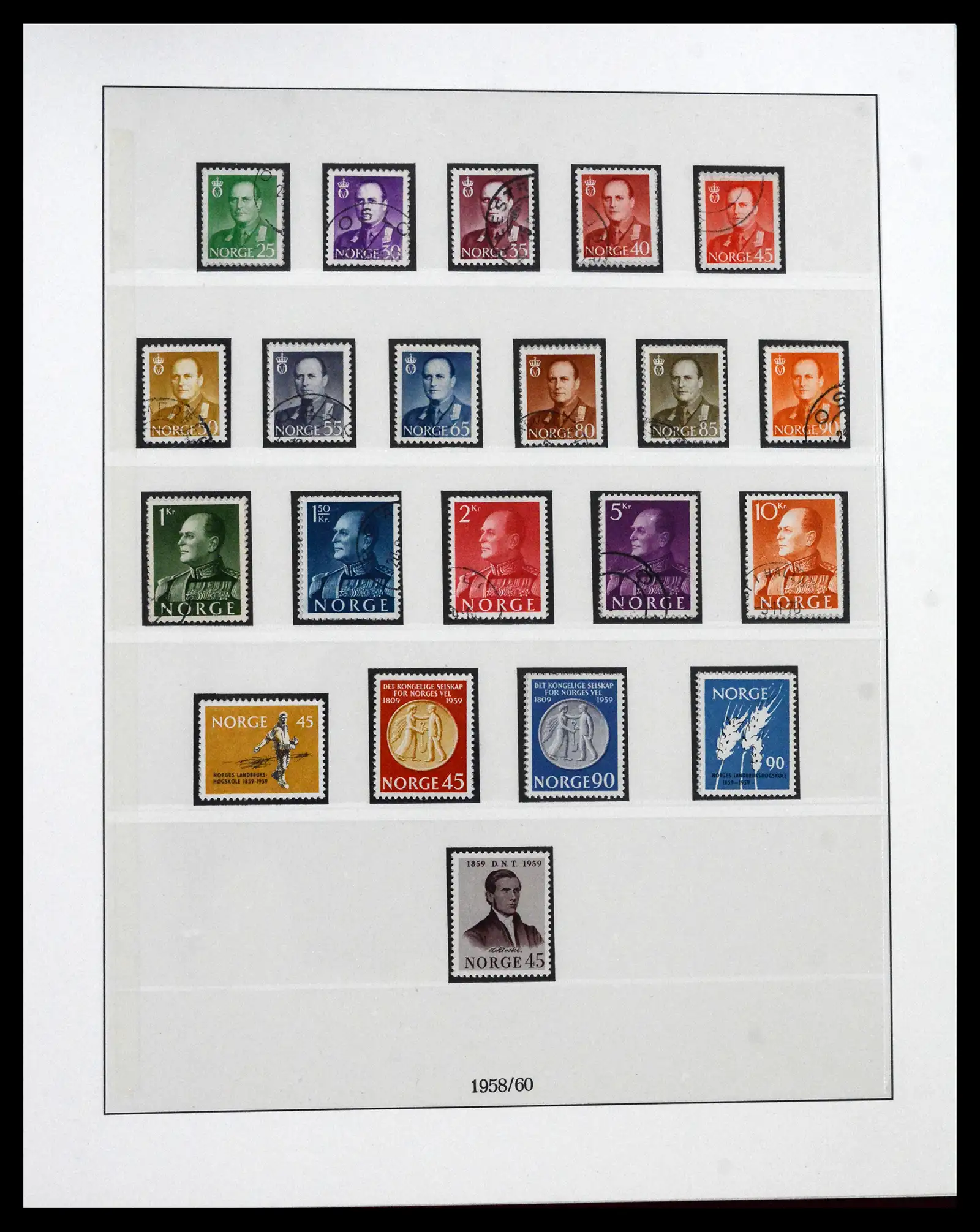 41719 0046 - Postzegelverzameling 41719 Noorwegen 1855-1998.